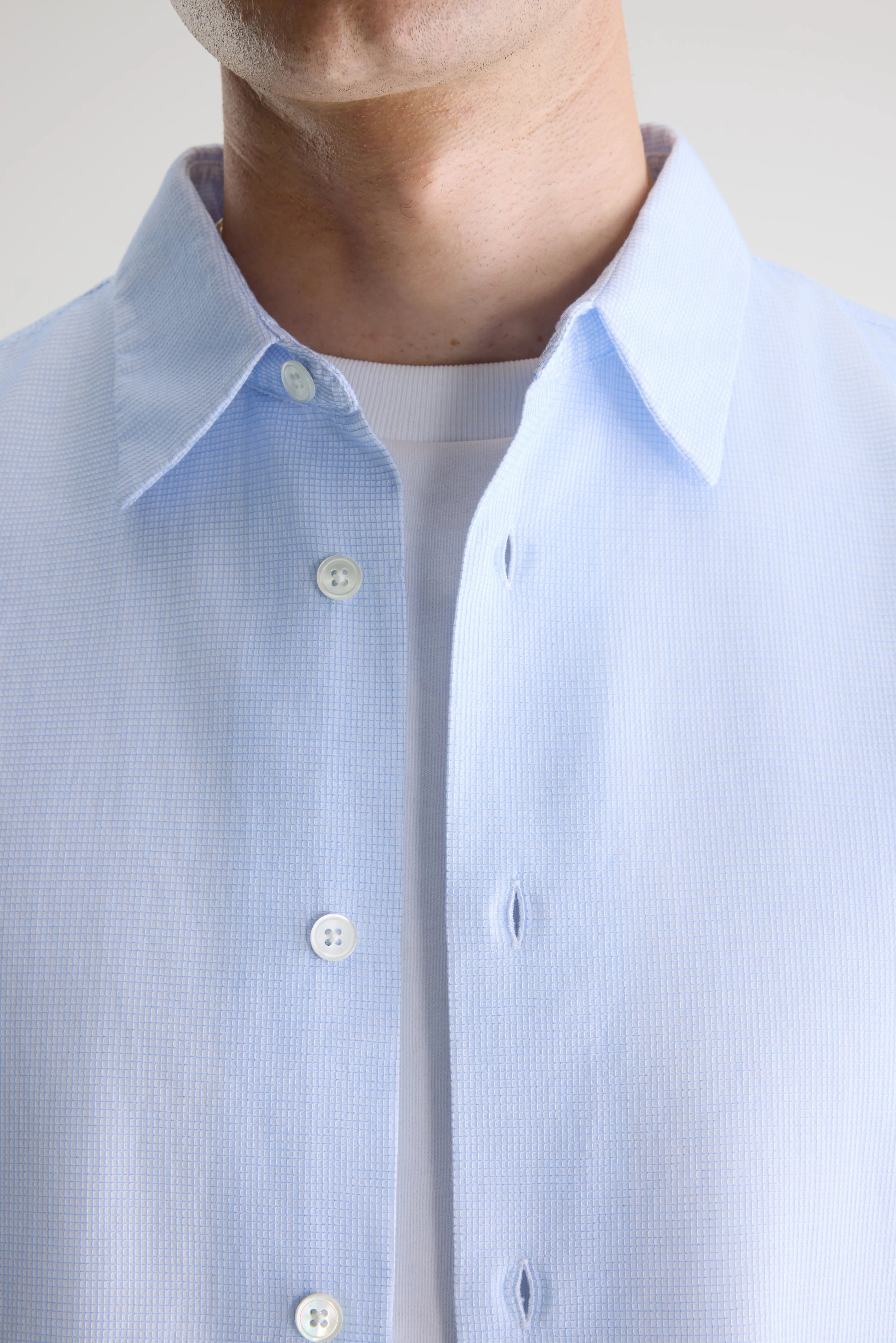 Flip micro-checked shirt (261 / M / CHECK A)