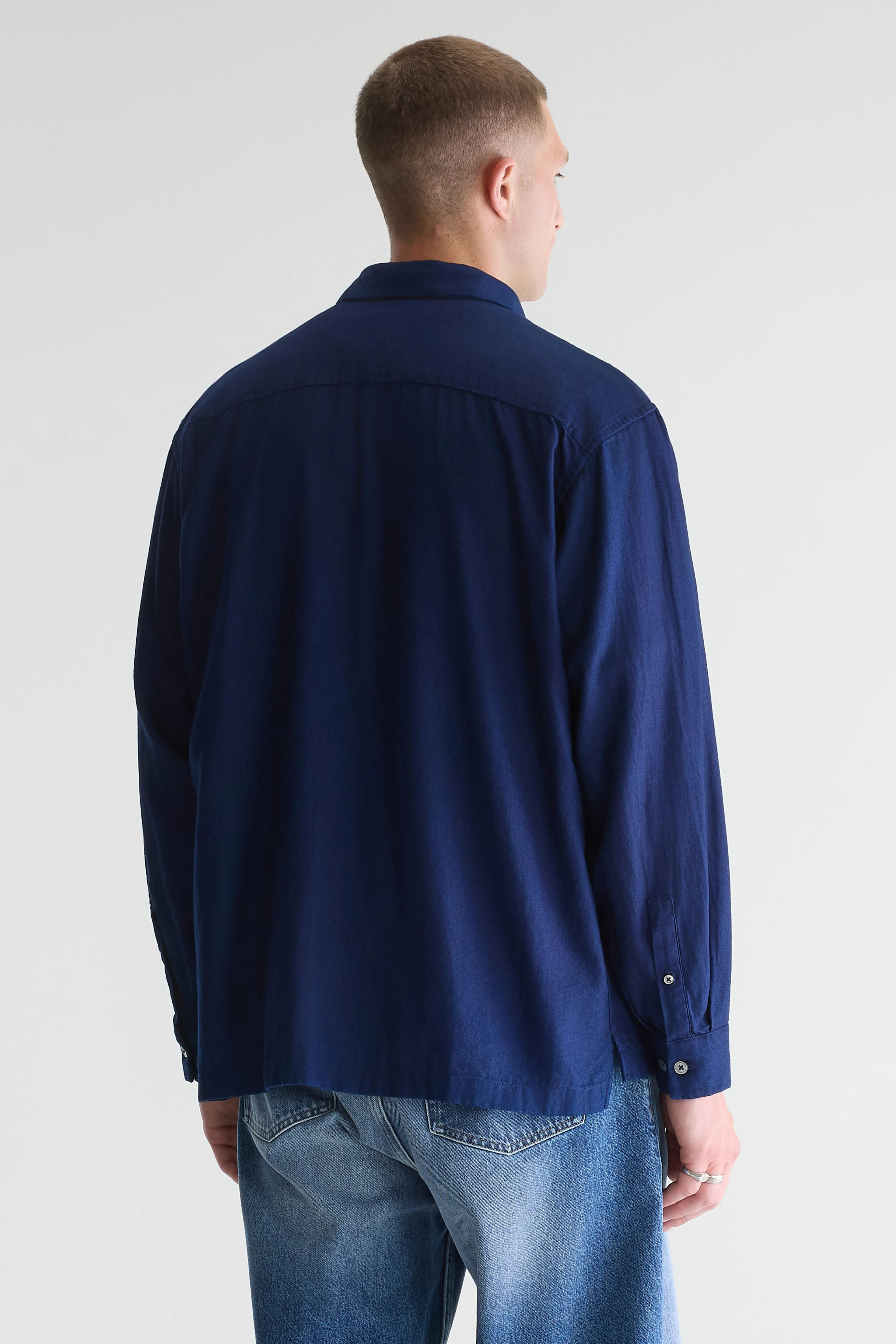 Flip relaxed shirt (261 / M / INDIGO)