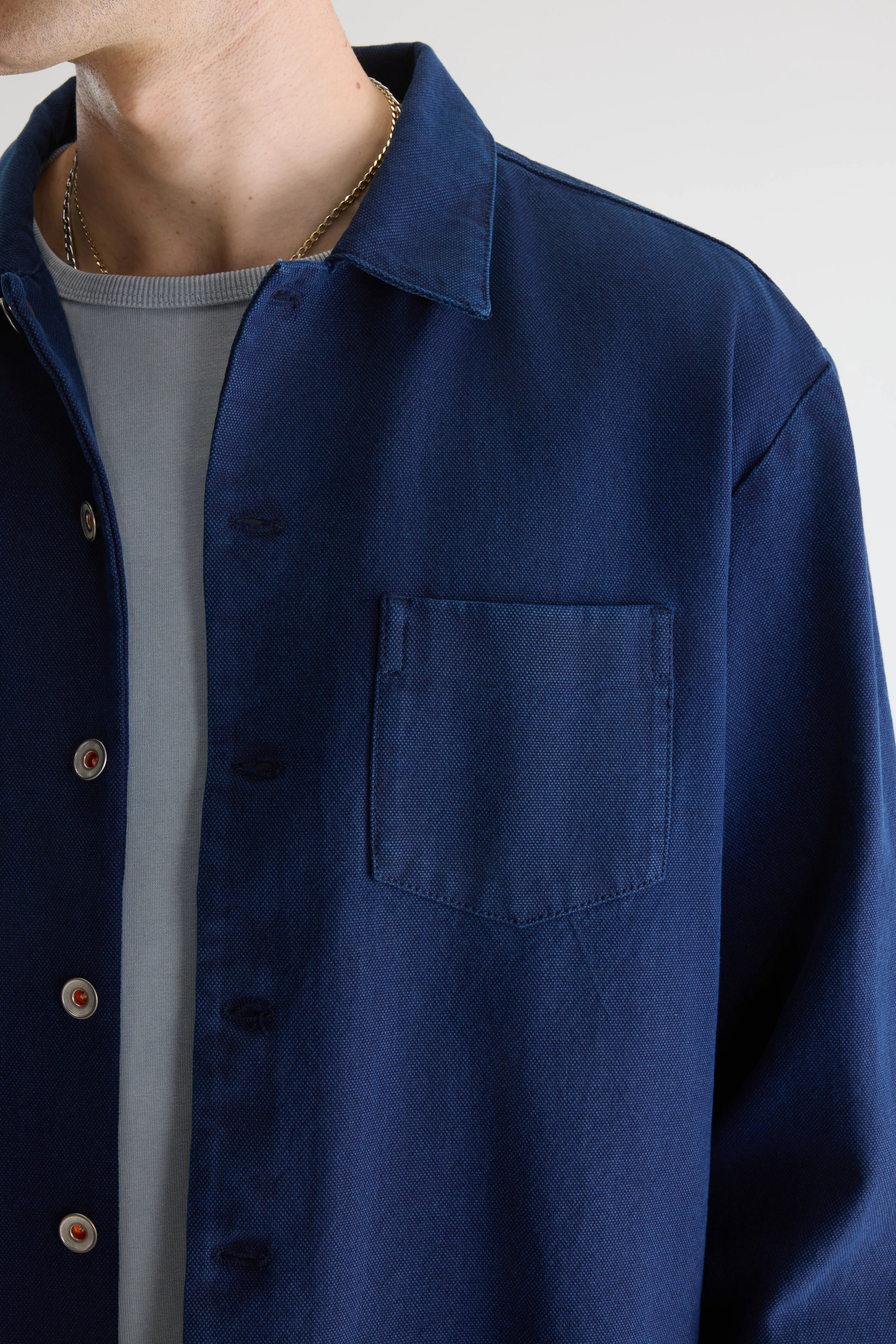 Goney denim overshirt  (261 / M / INDIGO)