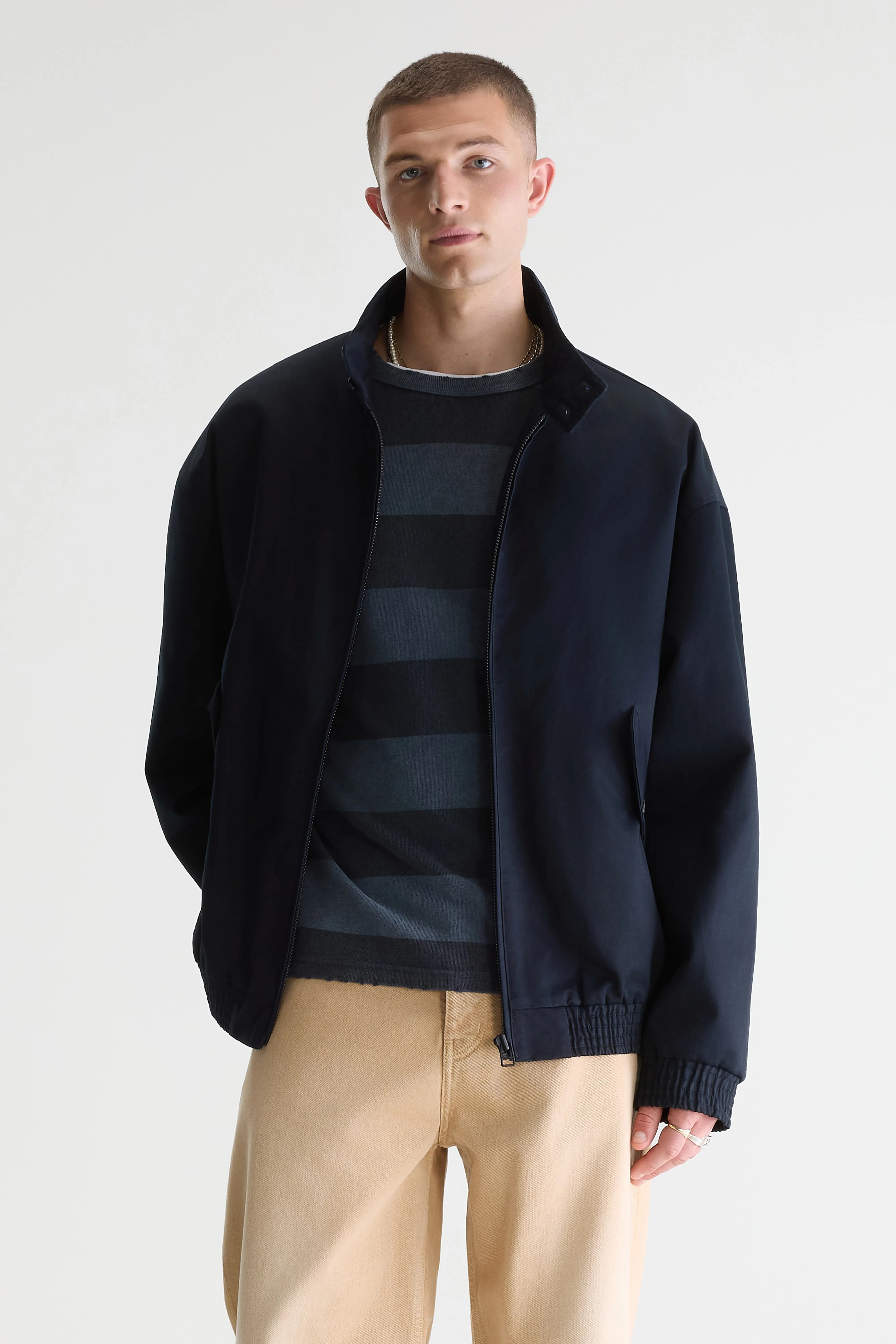 Jonny jas met rits (261 / M / NAVY)