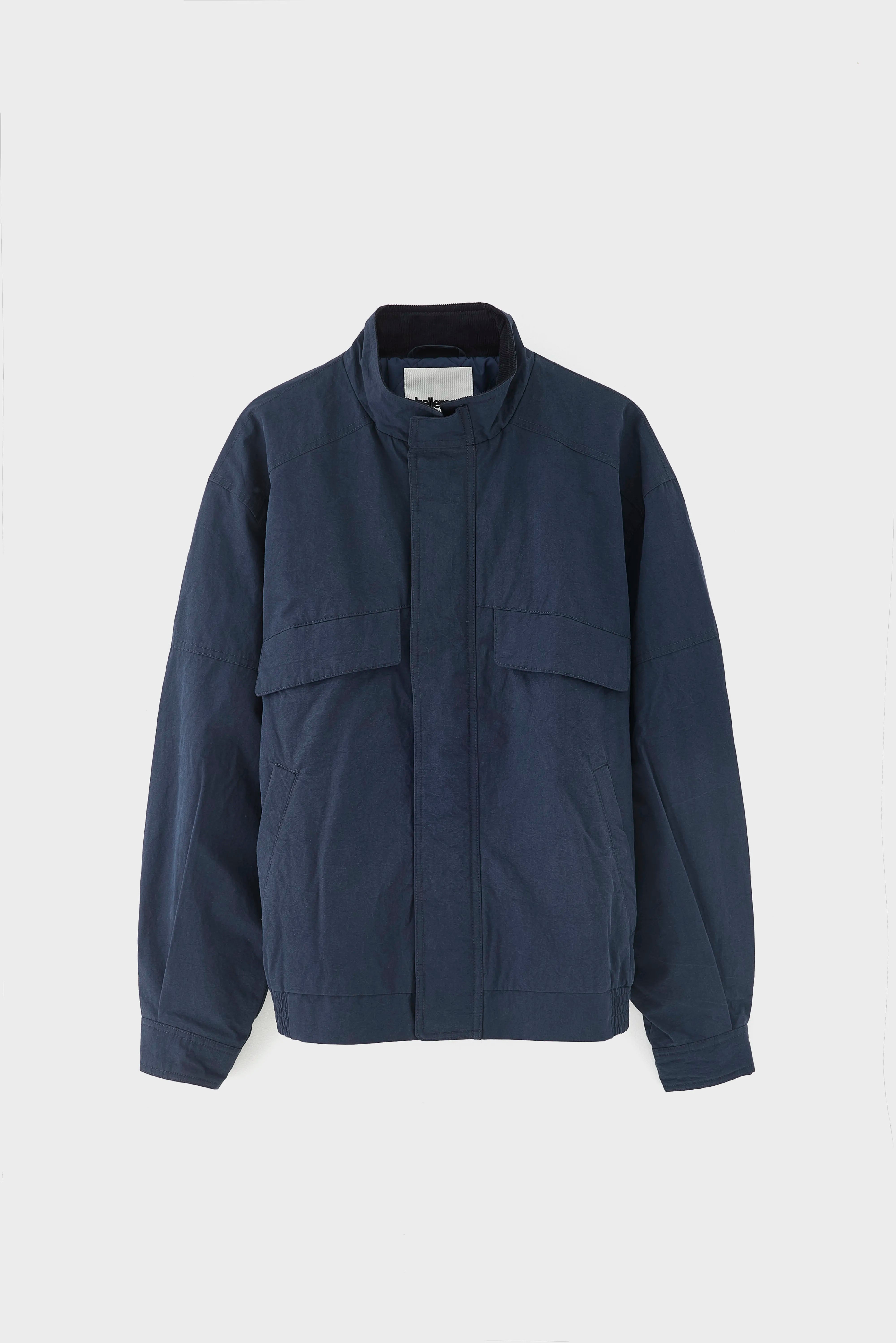 Relaxed high-neck navy jacket for men | Bellerose