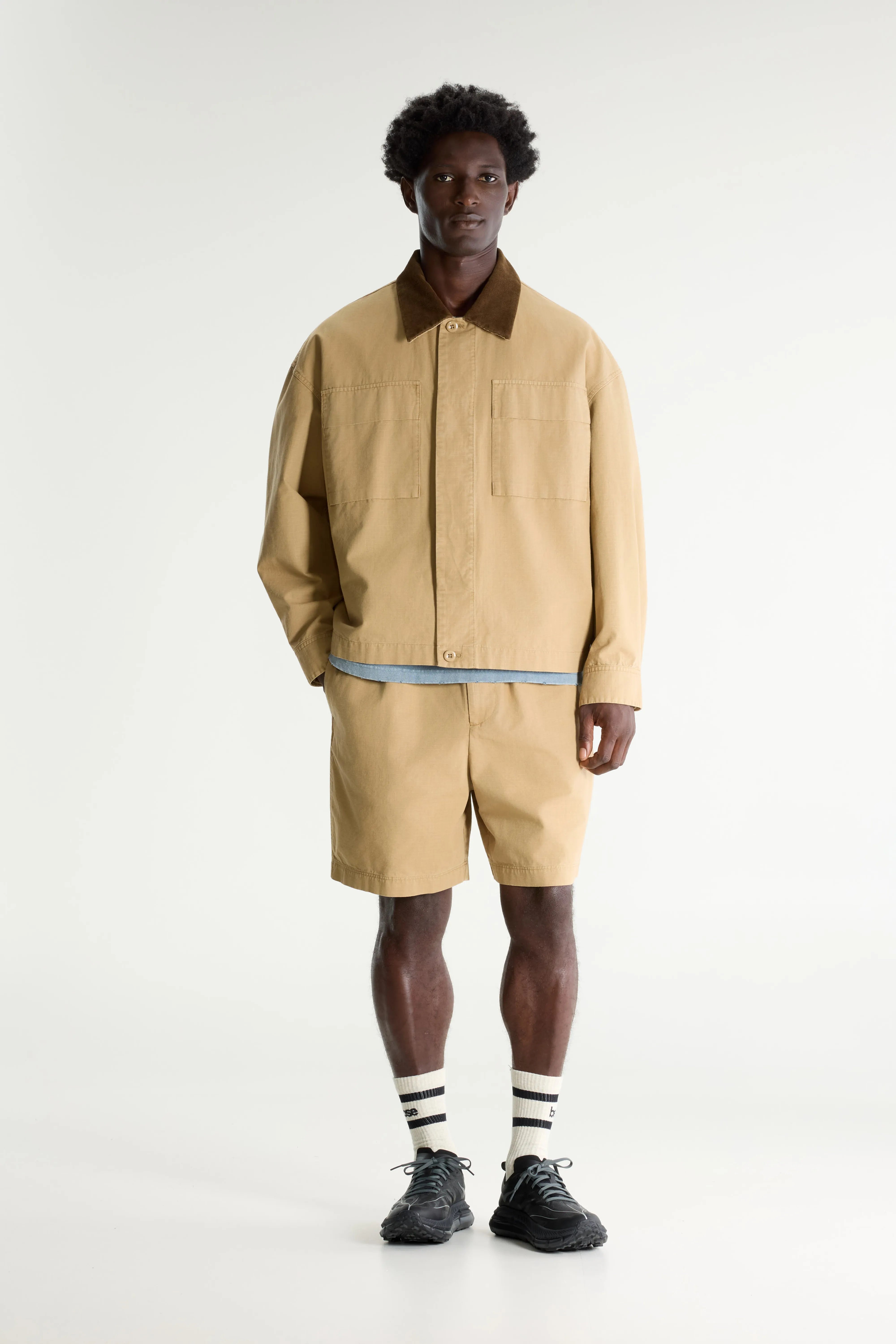 Plover overshirt in worker-stijl (261 / M / CLAY)