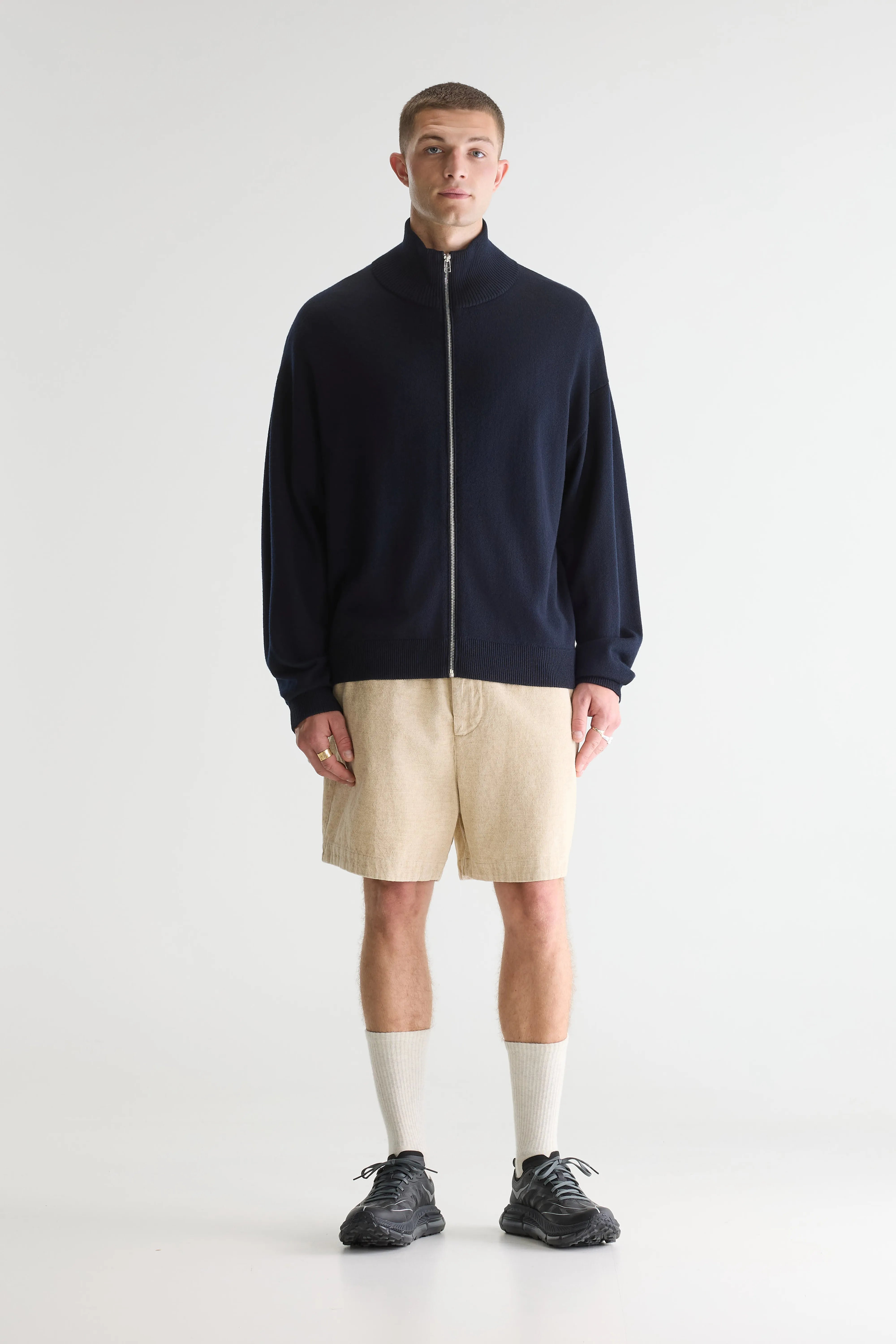Siap Zip-up Cardigan - Navy For Men | Bellerose