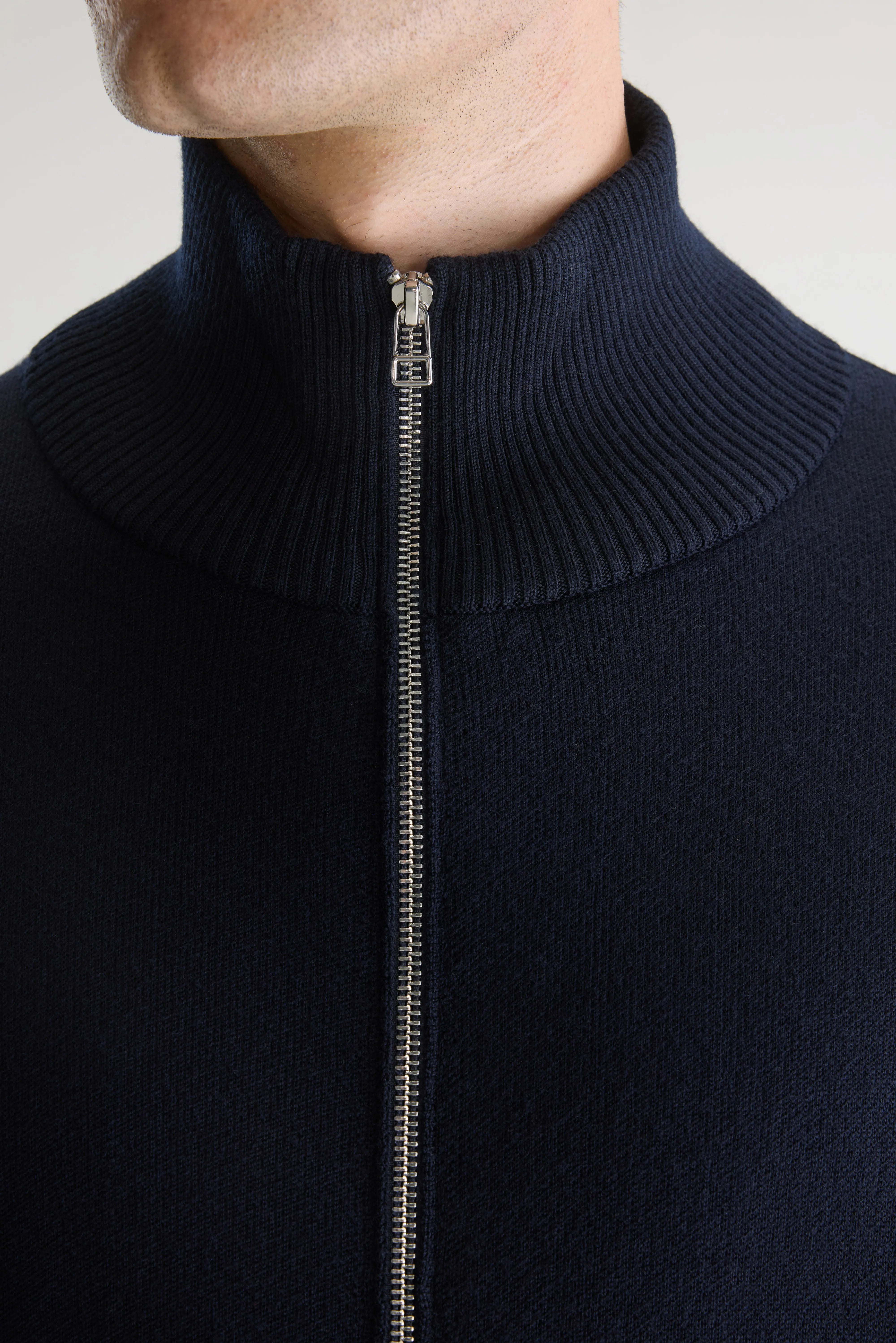 Siap Zip-up Cardigan - Navy For Men | Bellerose