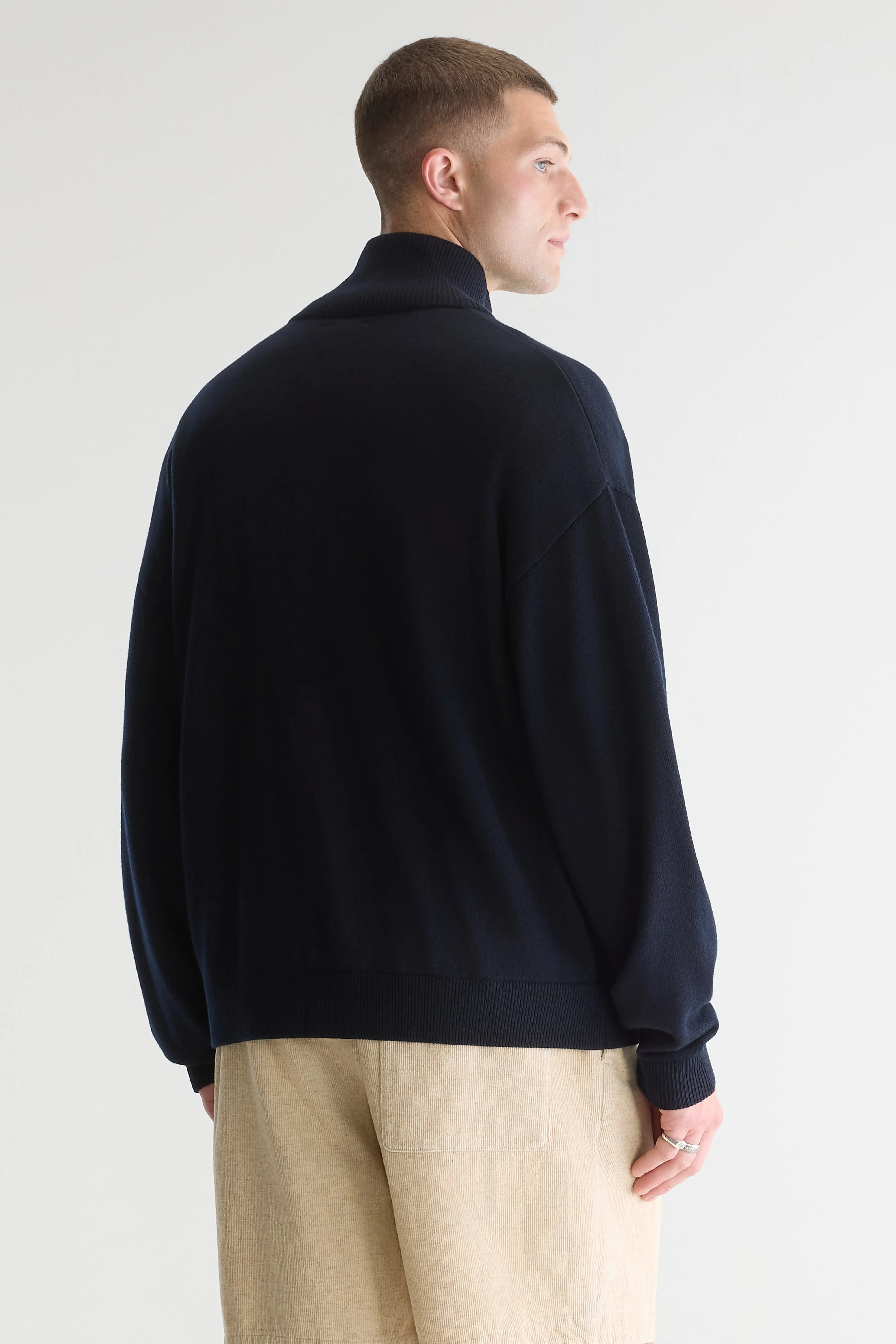 Cardigan Zippé Siap - Navy Pour Homme | Bellerose