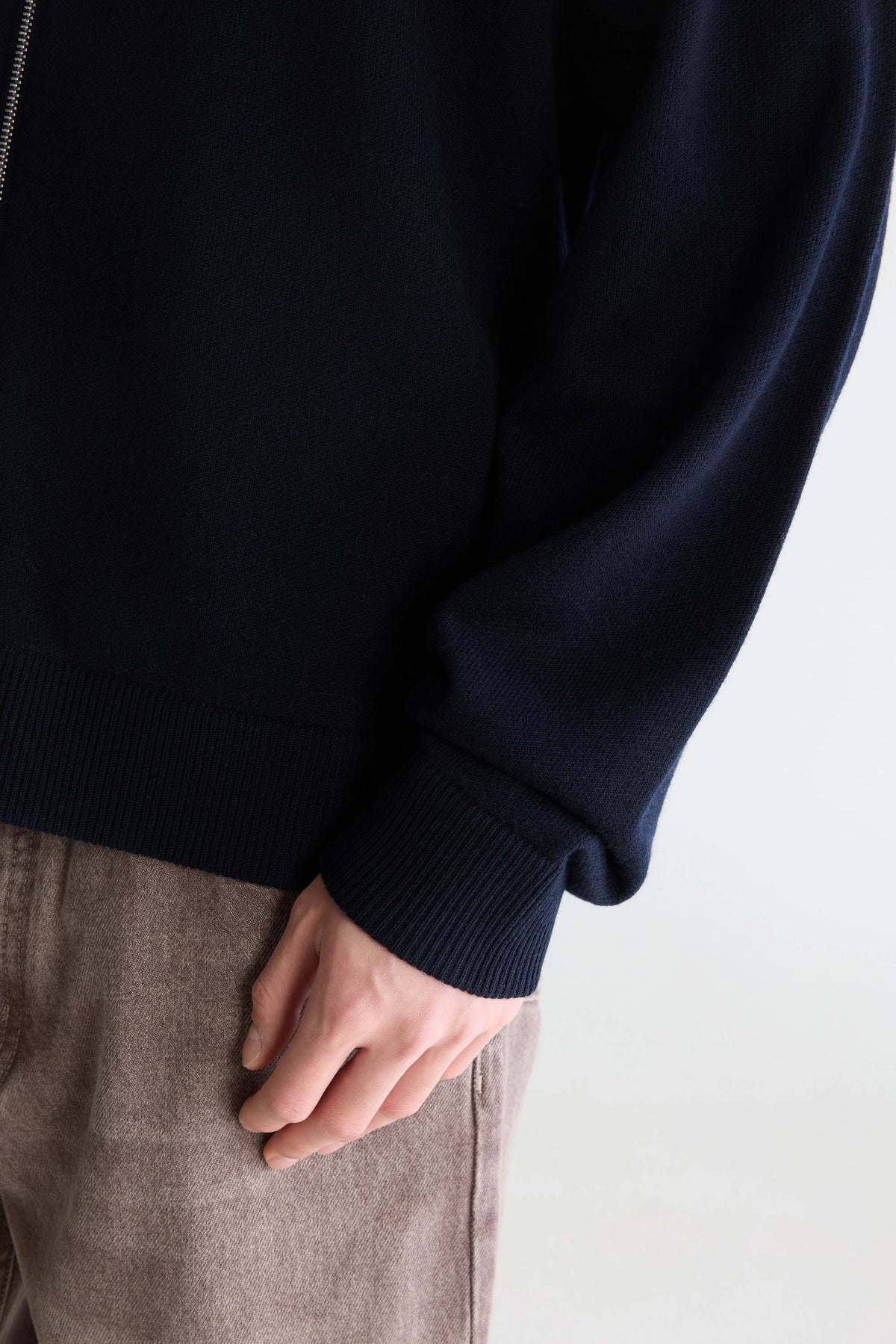 Siap cardigan met rits (262 / M / NAVY)