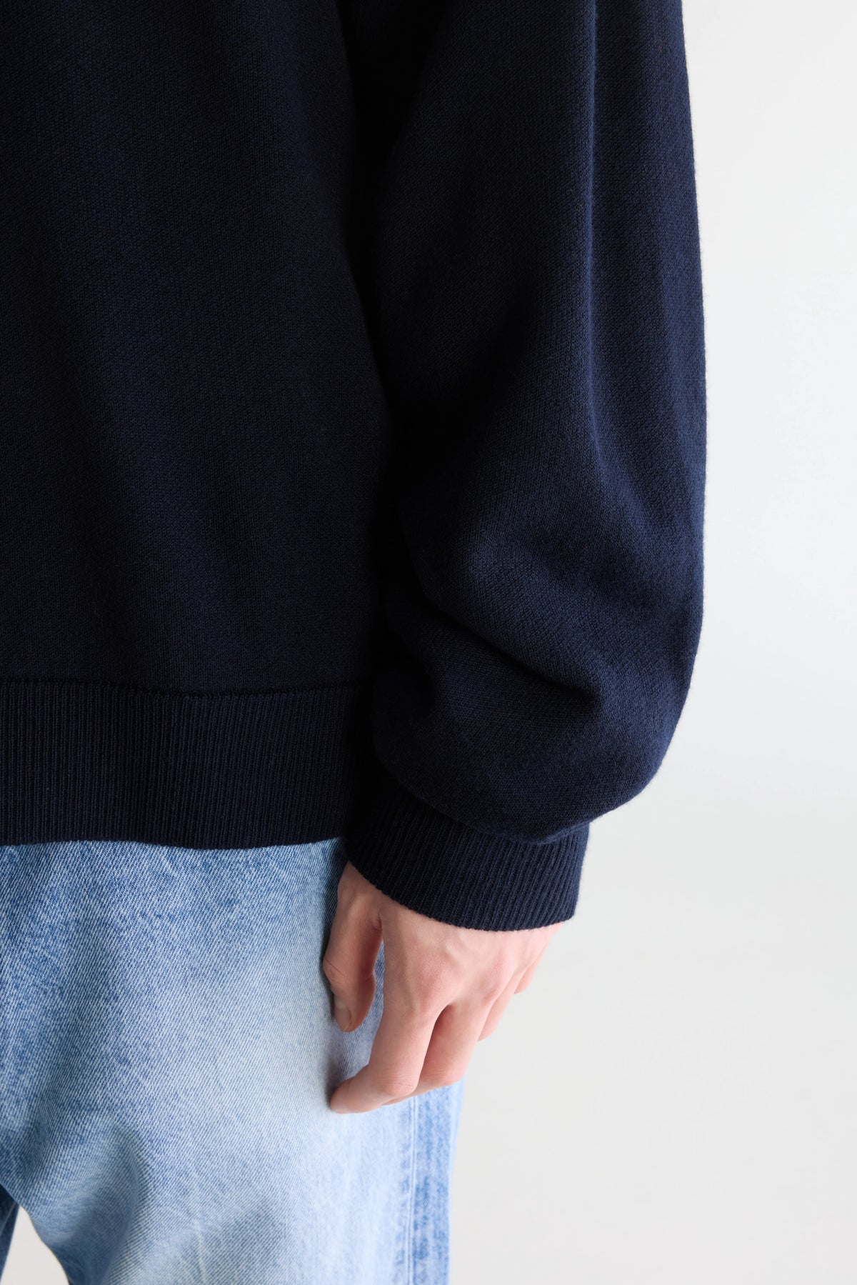 Siamo crewneck sweater (262 / M / NAVY)