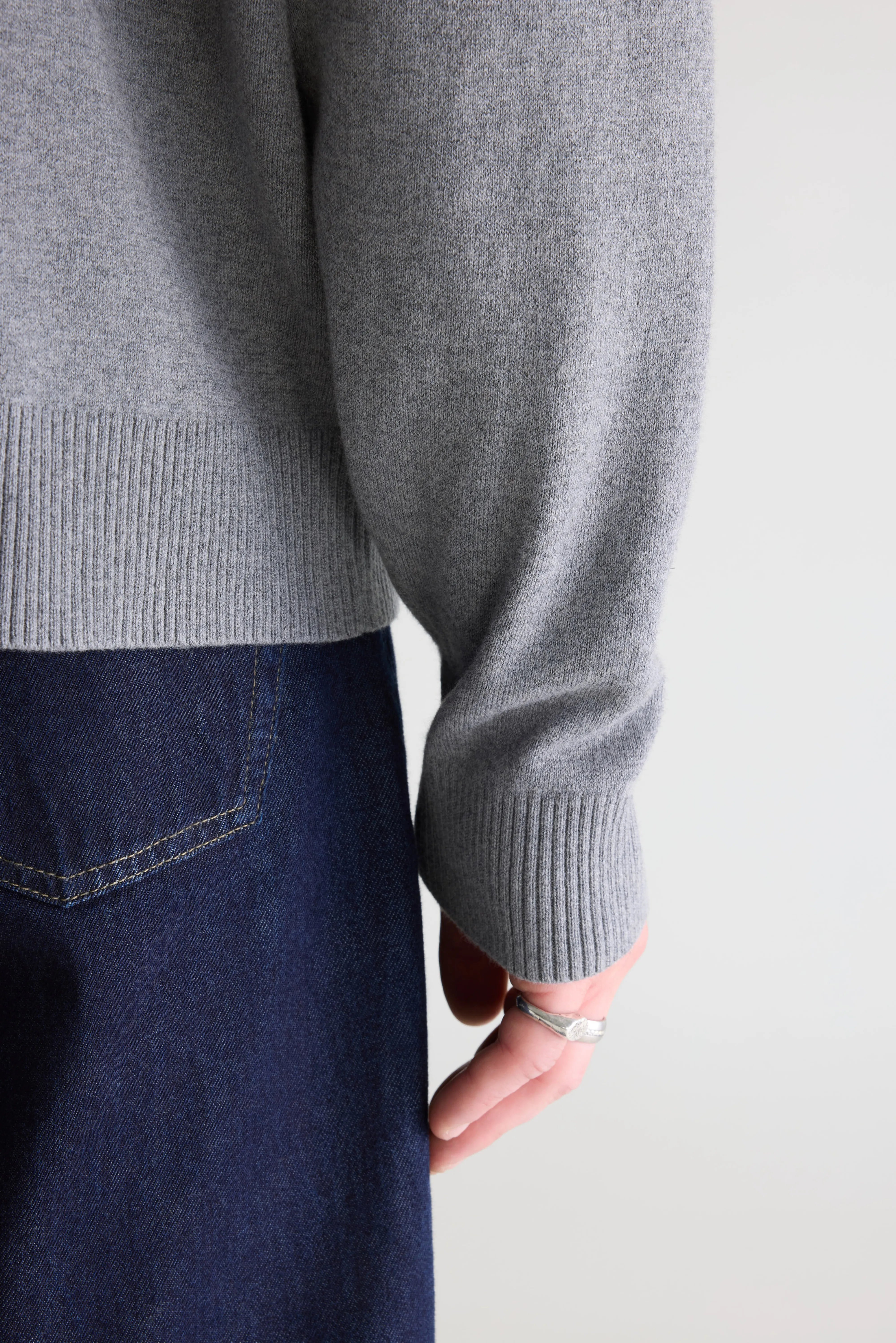 Geolem Trui Met Ronde Hals - Mid grey / Oyster Voor Heren | Bellerose