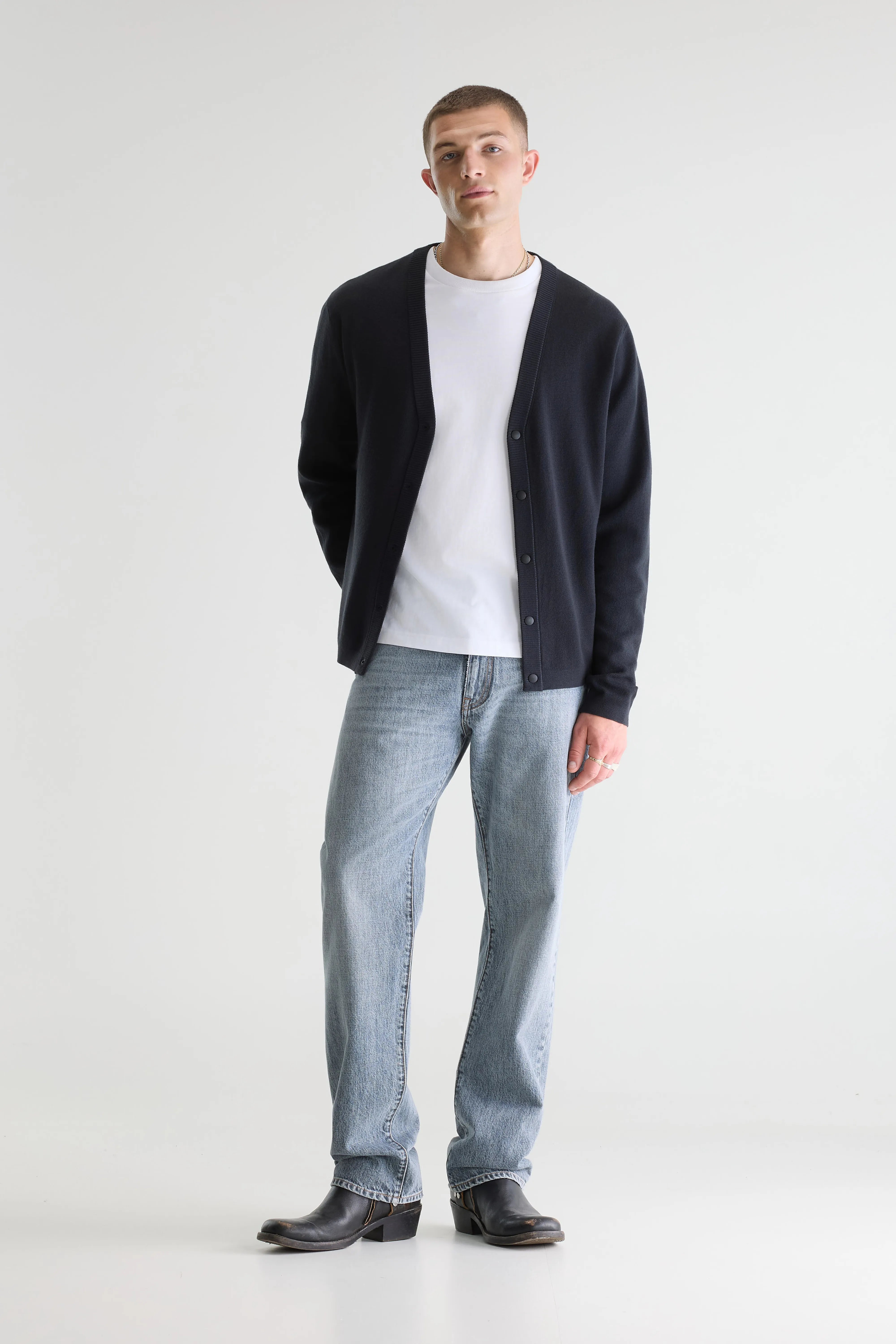 Dilze Cardigan - Licorice Voor Heren | Bellerose