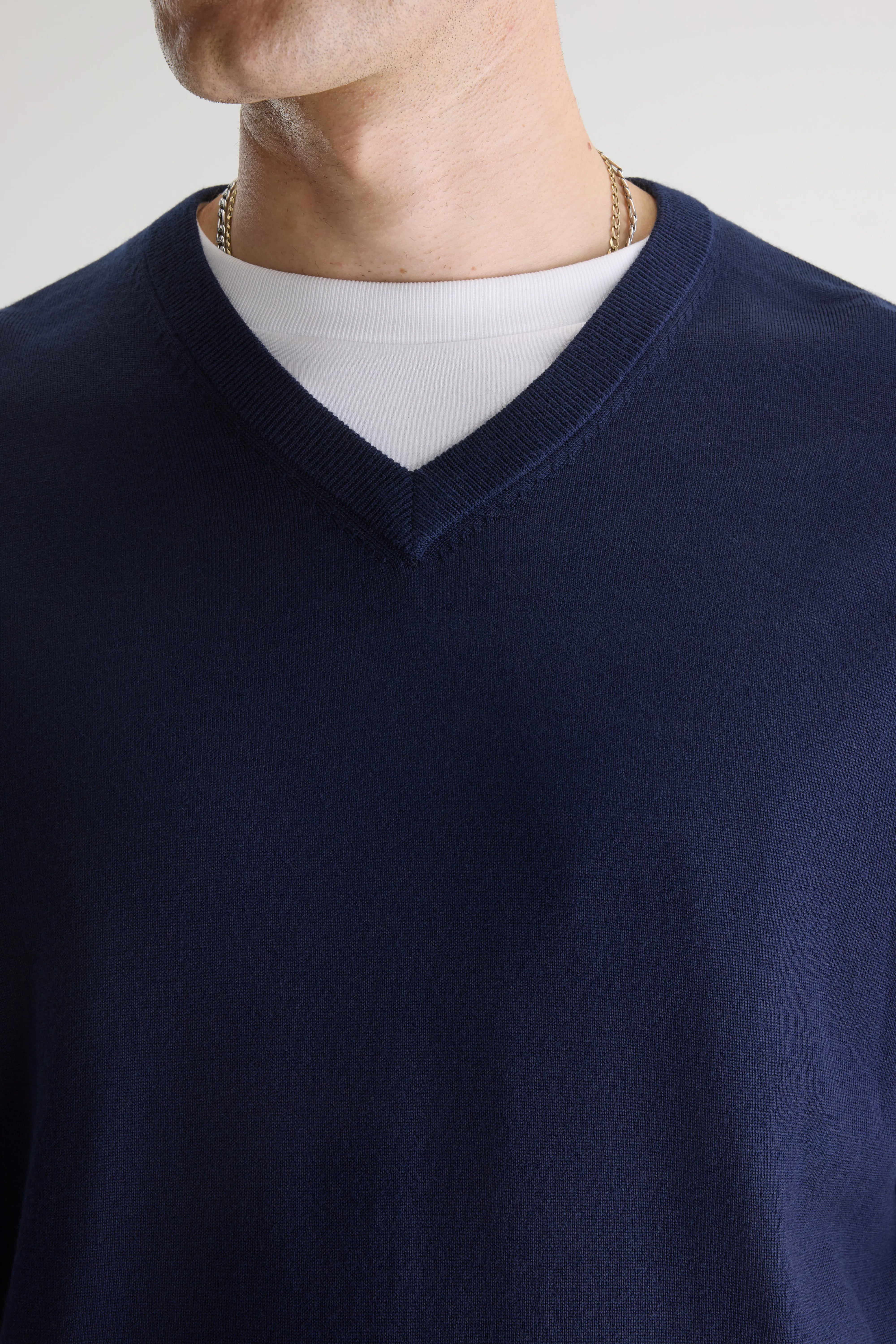 Dilwy Trui Met V-hals - Navy Voor Heren | Bellerose
