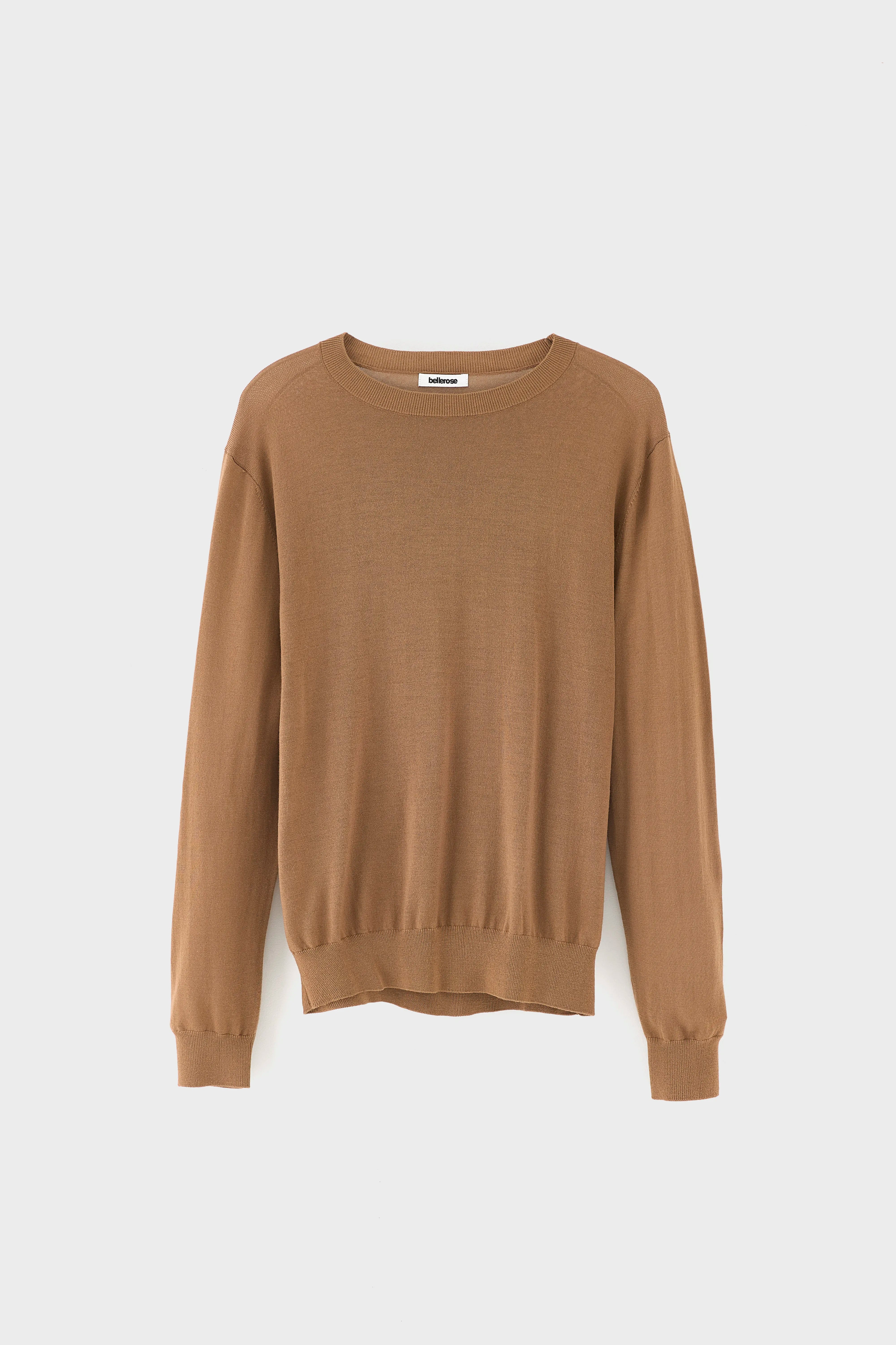 Dilliv trui met ronde hals  (261 / M / CARAMEL)