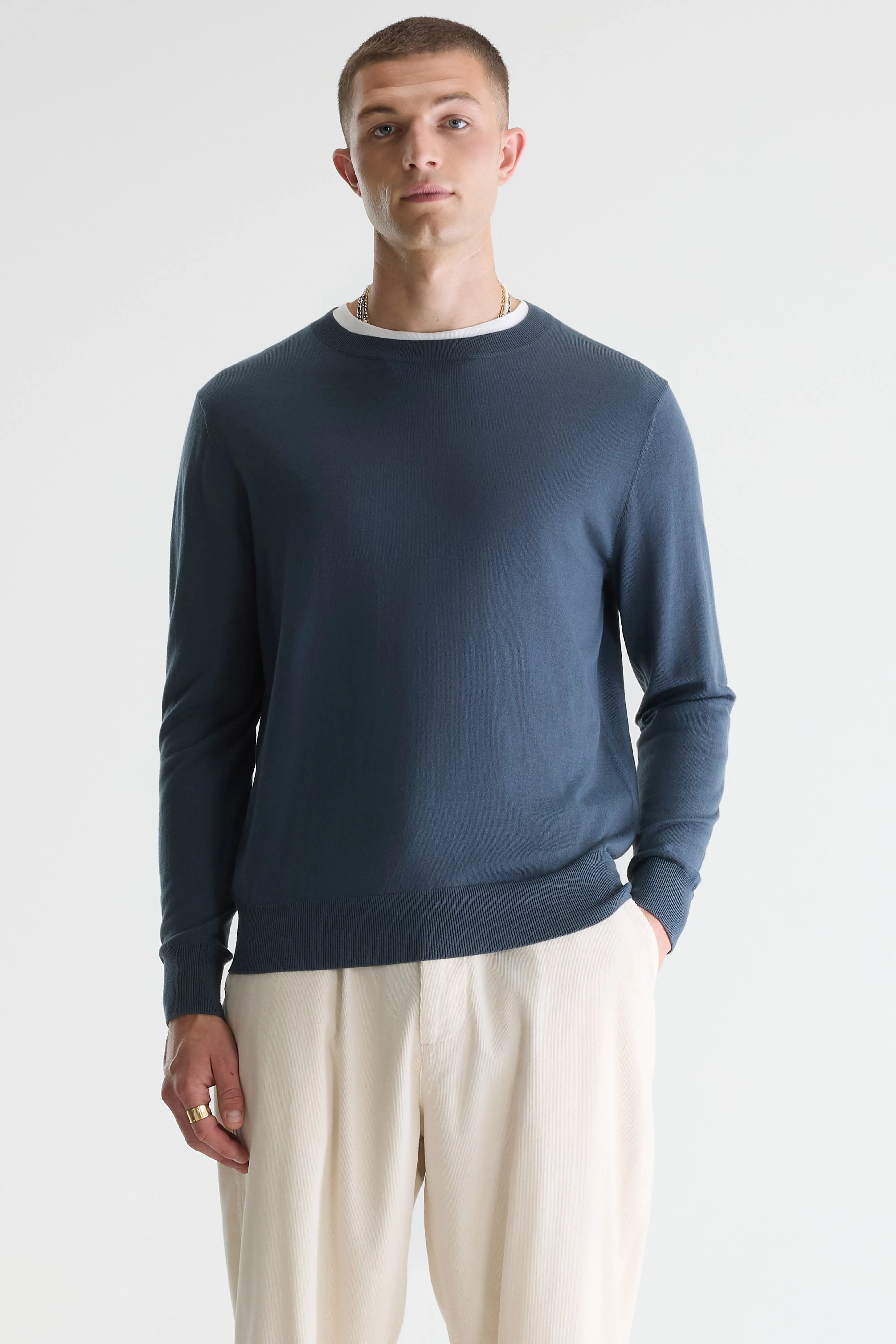 Dilles Crewneck Sweater - Dove For Men | Bellerose