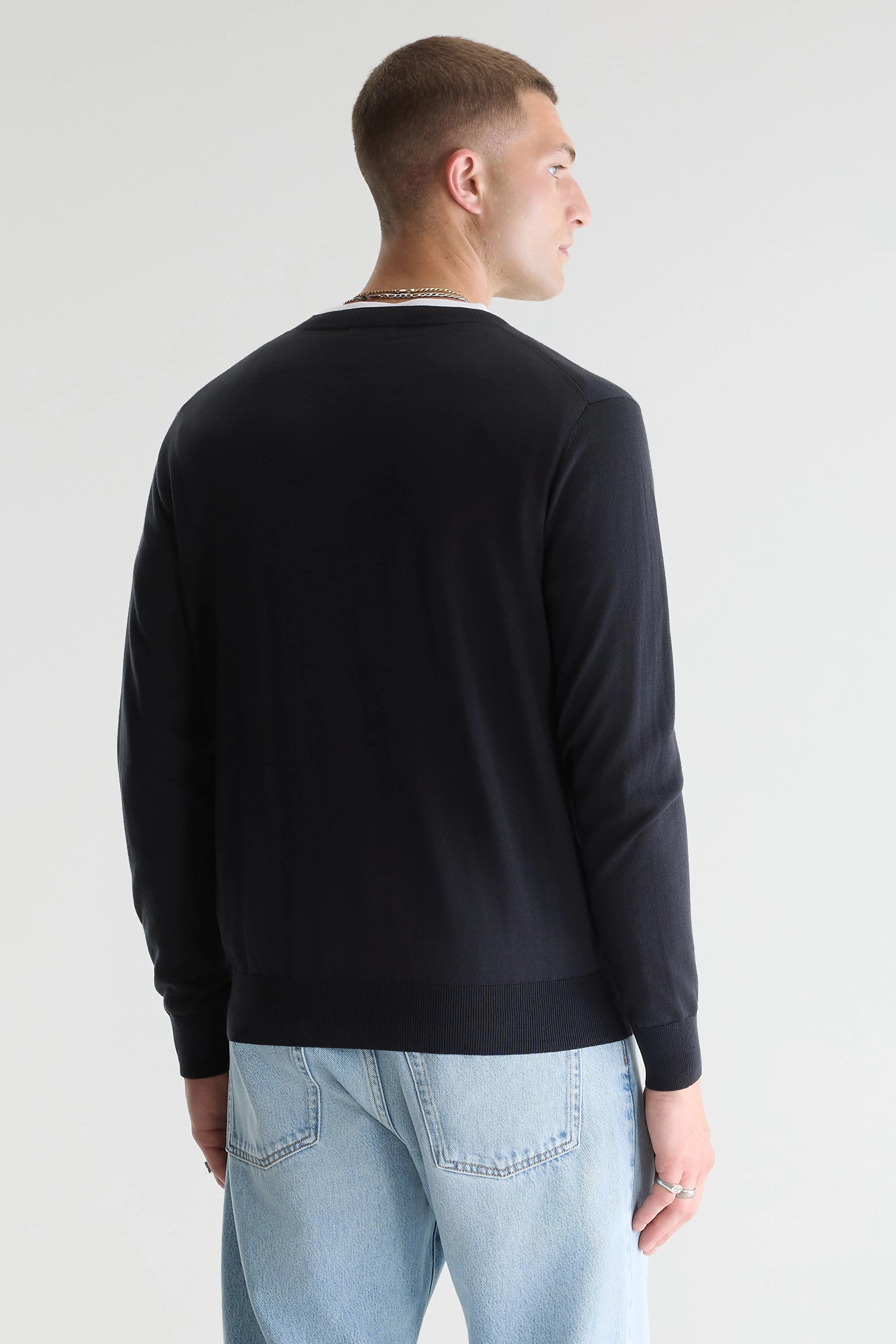 Dilliv trui met ronde hals  (261 / M / LICORICE)