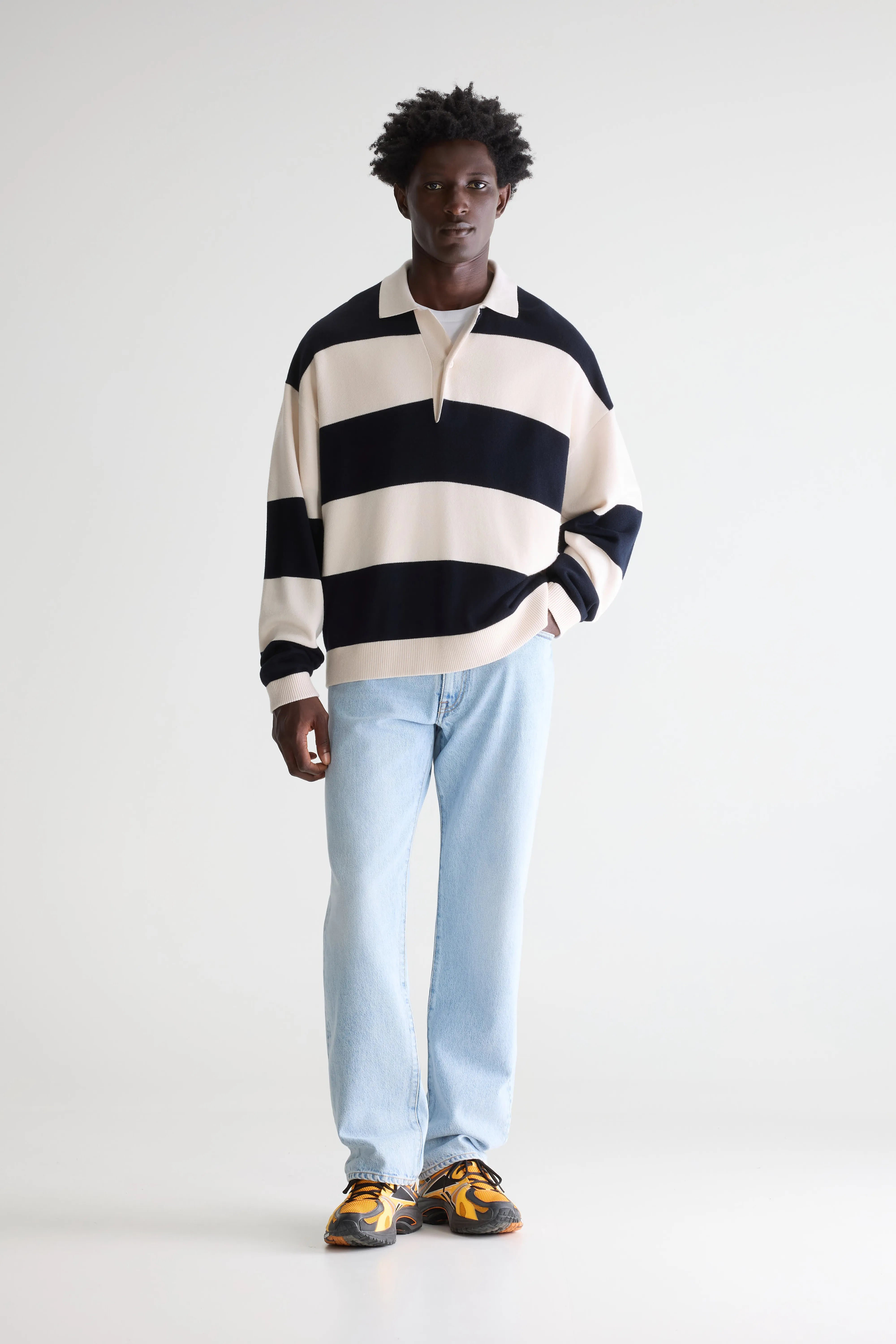 Siaze Gestreepte Polo - Navy / Wan Voor Heren | Bellerose