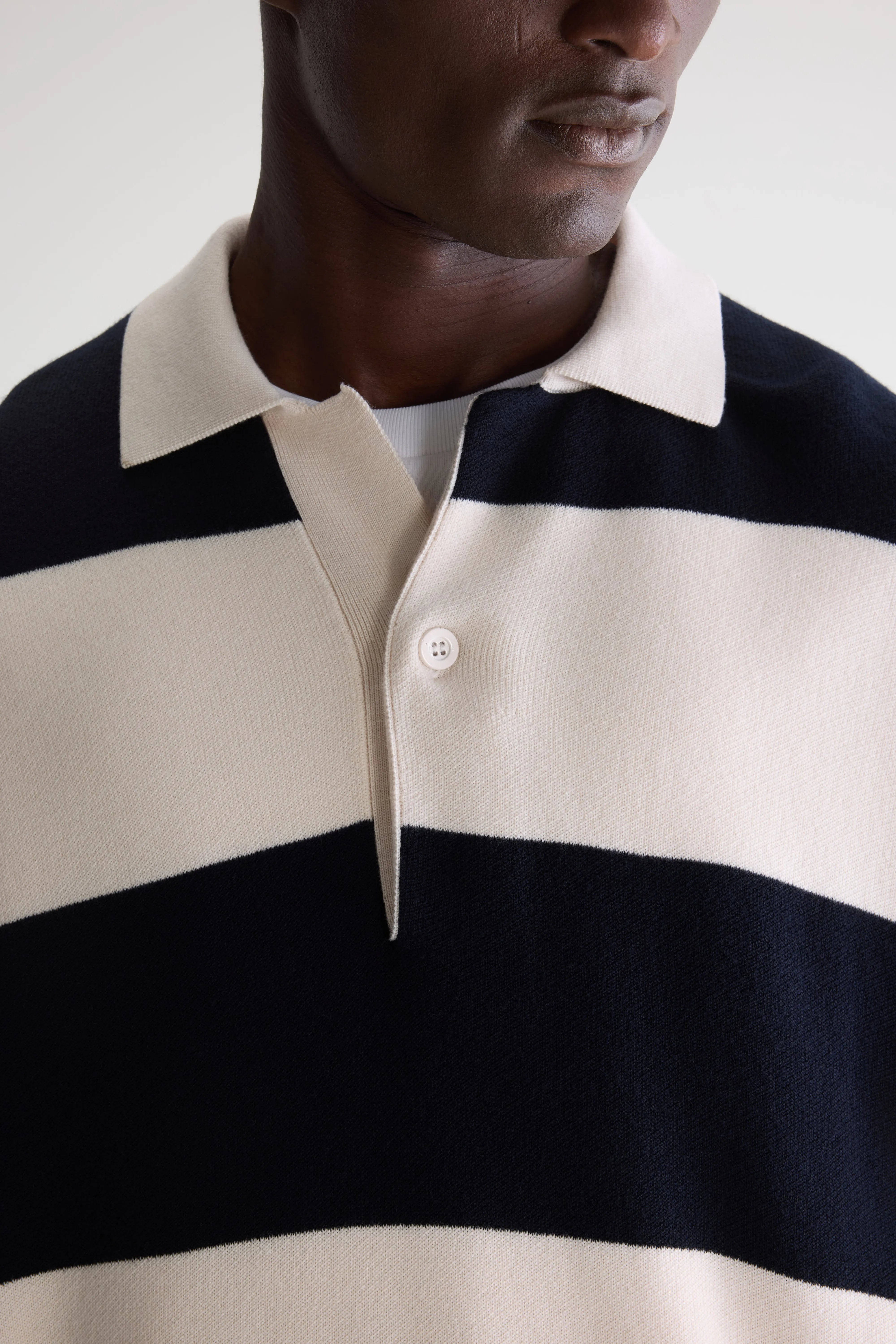 Siaze Gestreepte Polo - Navy / Wan Voor Heren | Bellerose