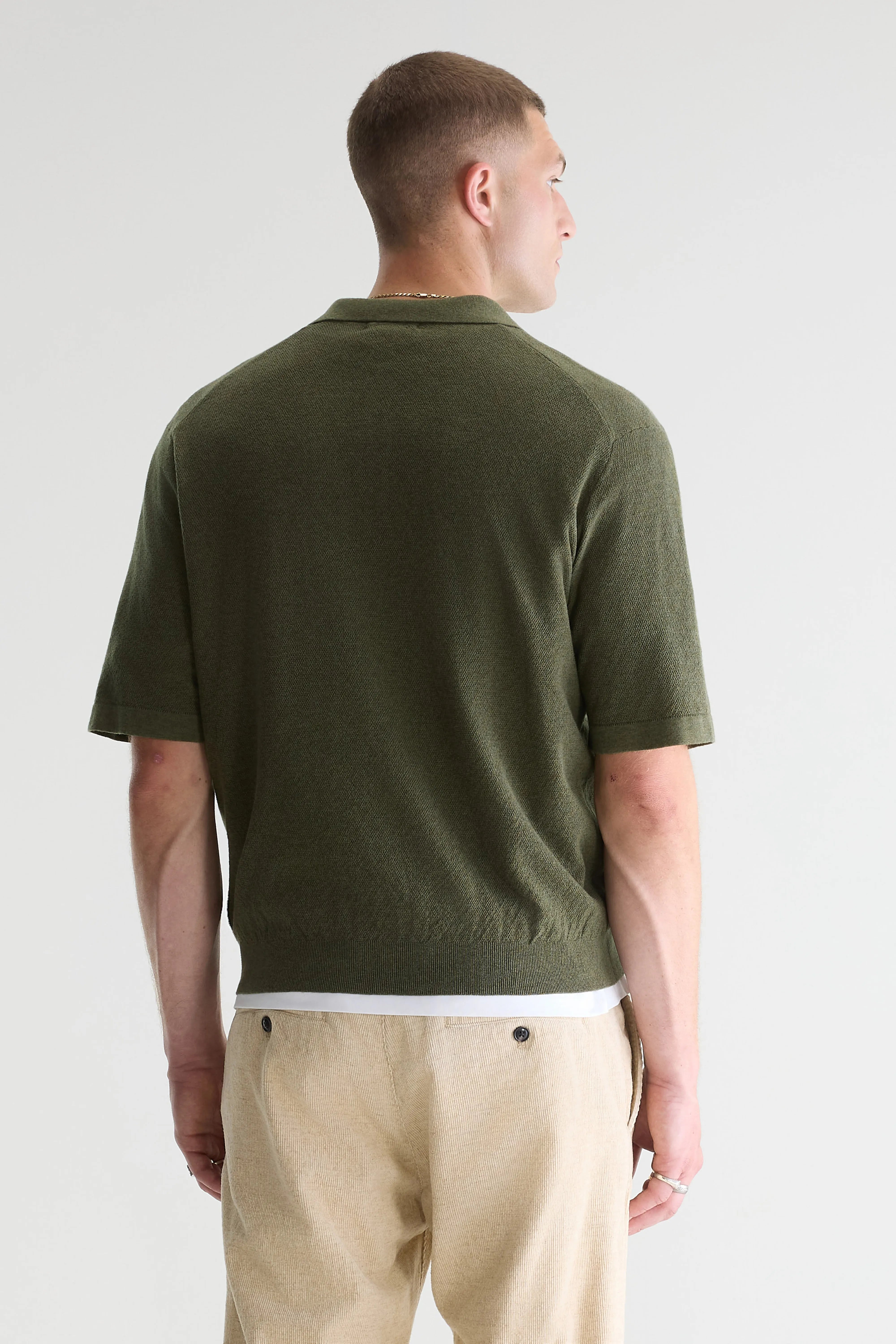 Alosh relaxed polo sweater (261 / M / JEEP)