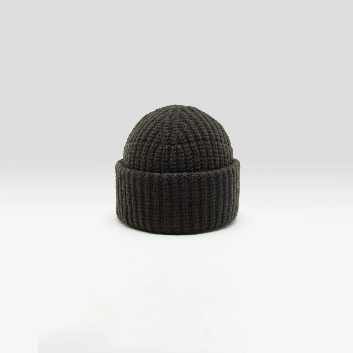 In the attic cross lamé beanie archive Olive green wool classic hat - Men | Bellerose