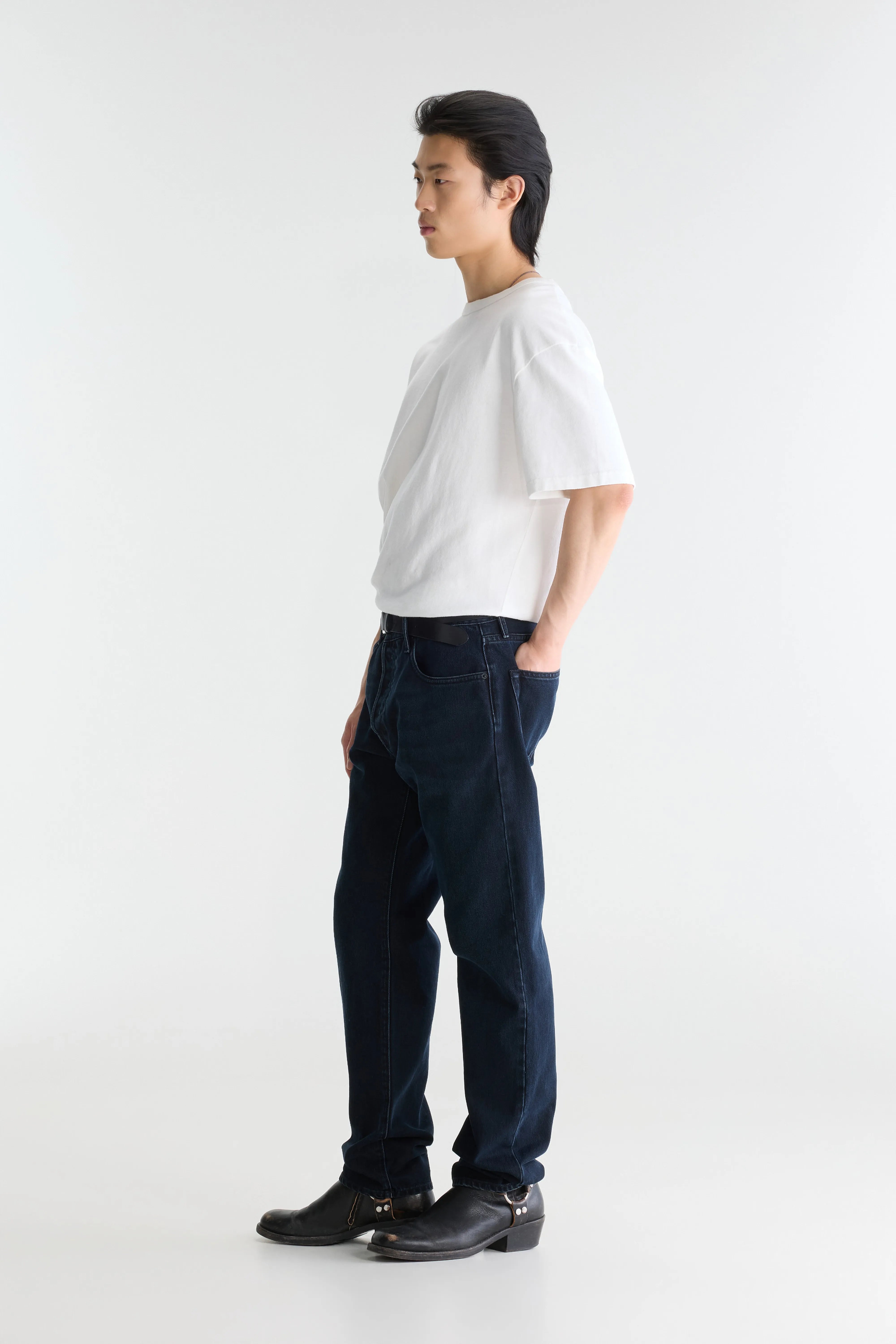 Denim N. 01 loose jeans (262 / M / BK BLUE RINSE)