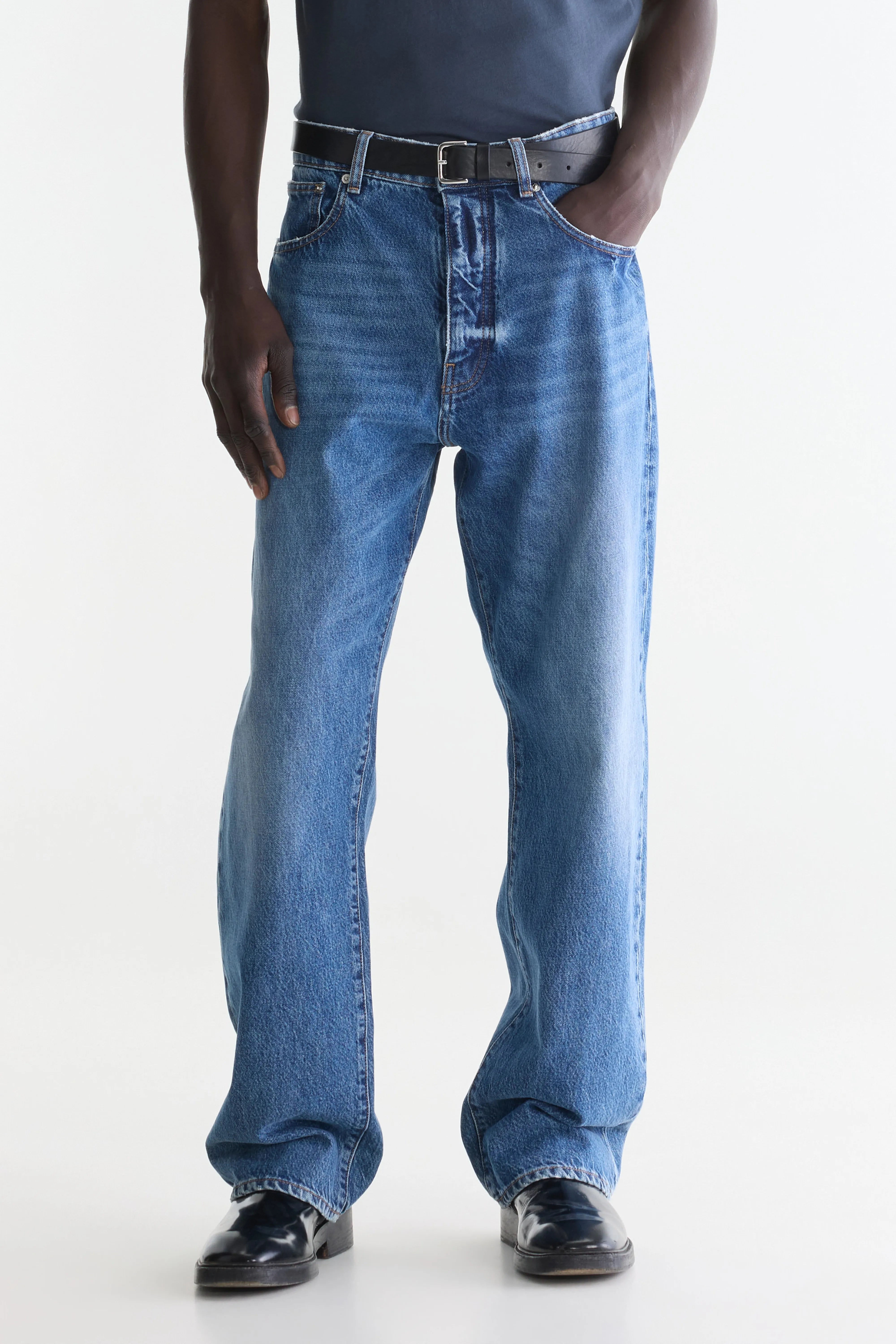 Denim N. 06 relaxed jeans (262 / M / MD BLUE MARBLE)