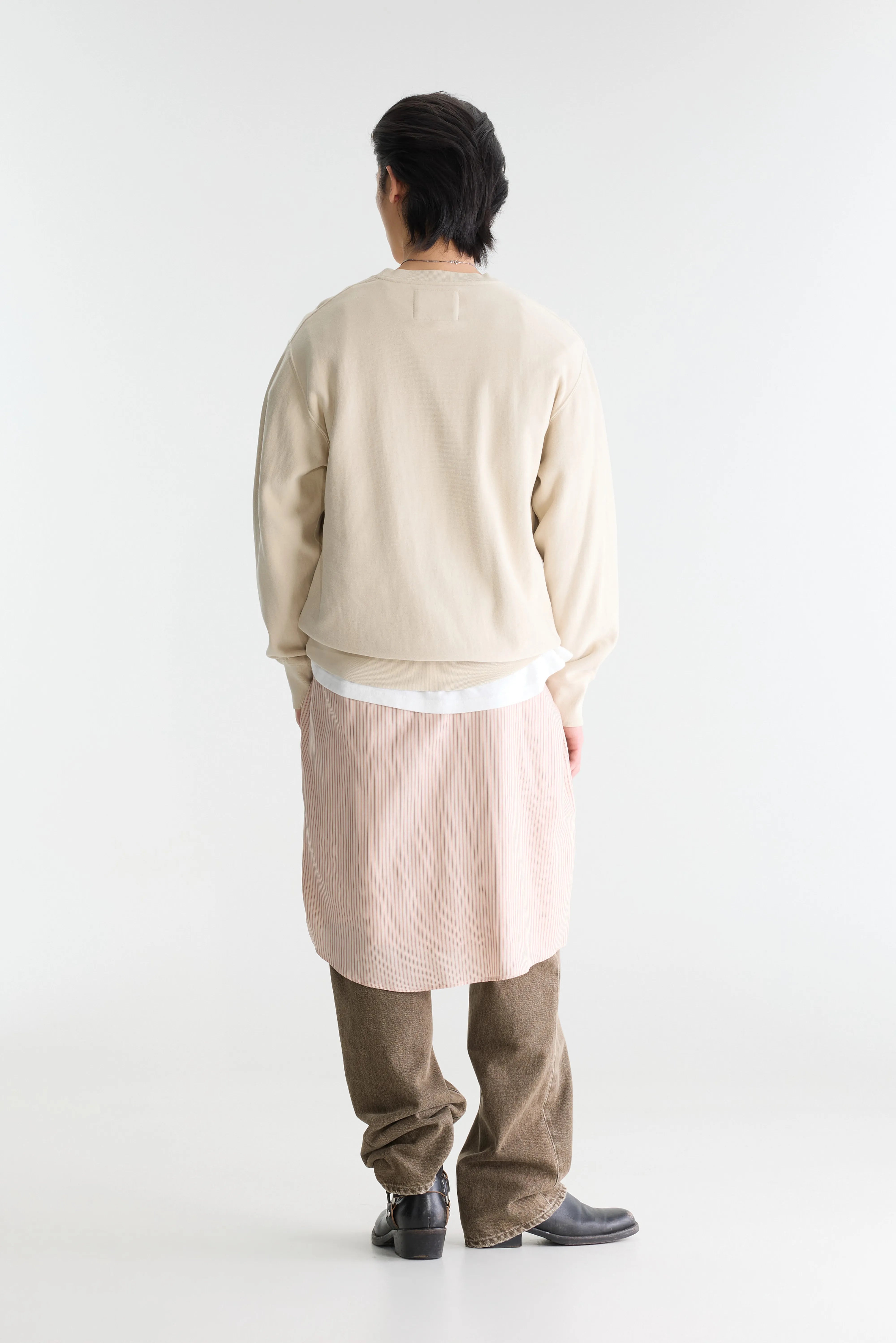 Flake crewneck sweatshirt (262 / M / CALCAIRE)