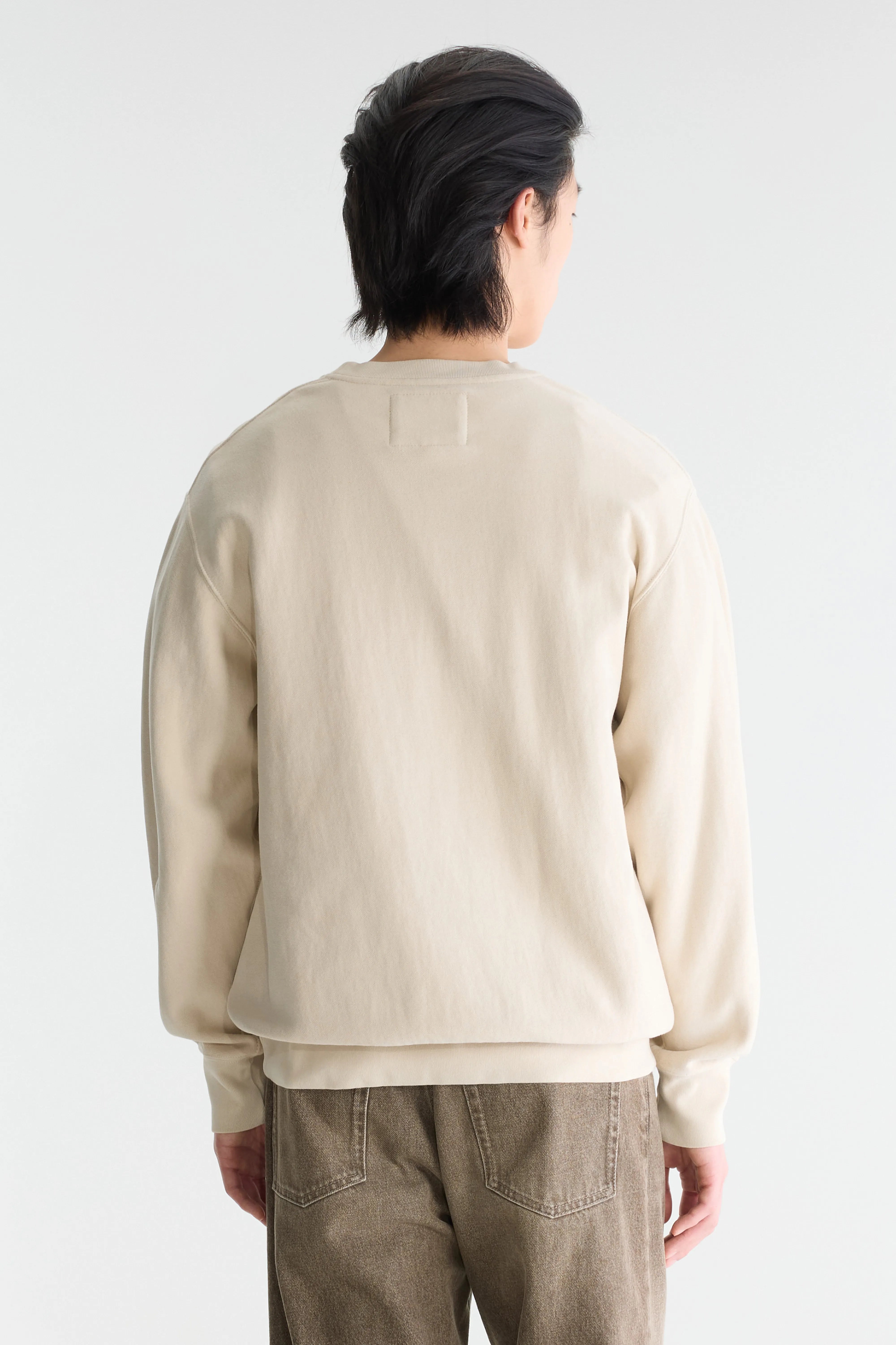 Flake crewneck sweatshirt (262 / M / CALCAIRE)
