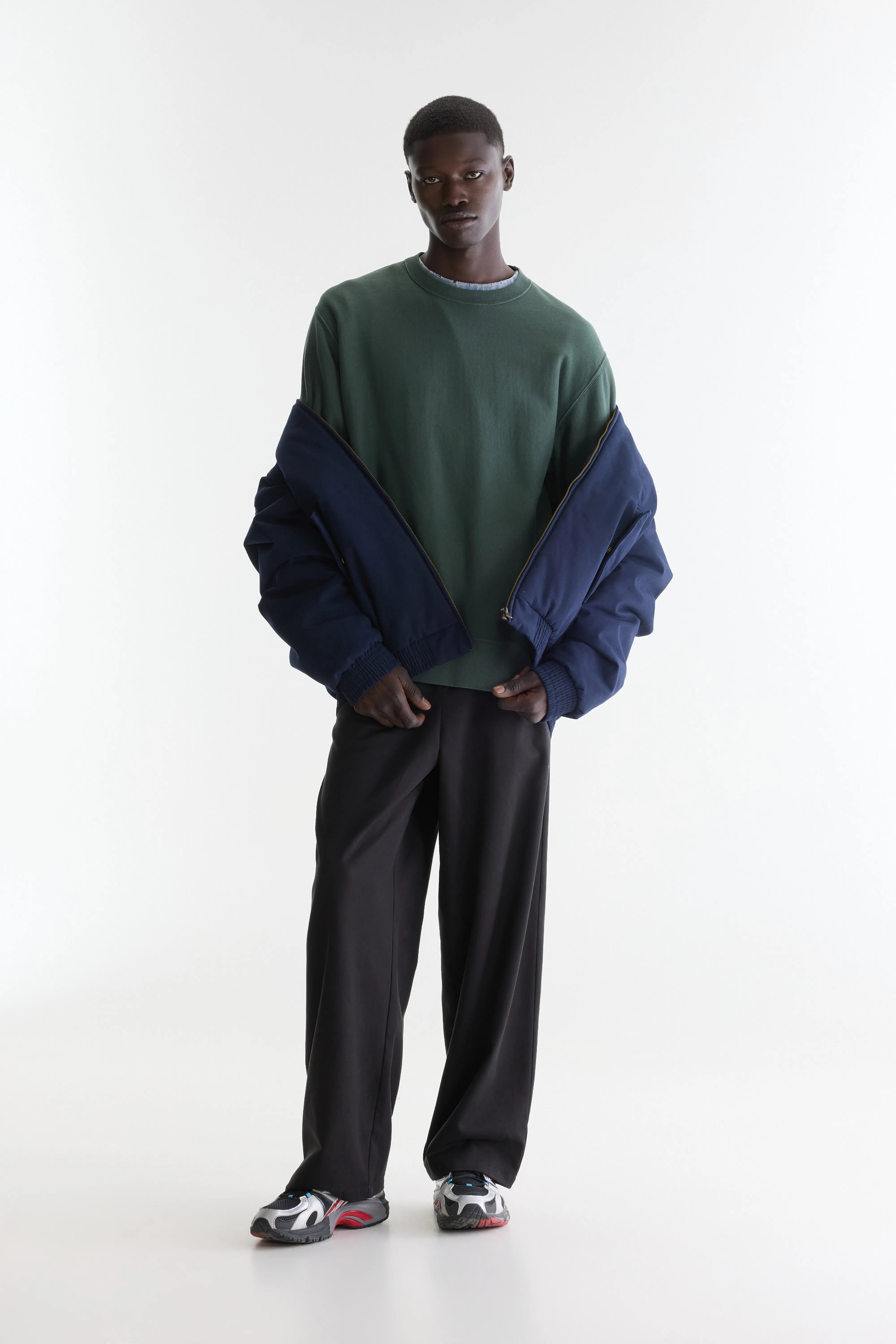 Flake crewneck sweatshirt (262 / M / MOUNTAIN)