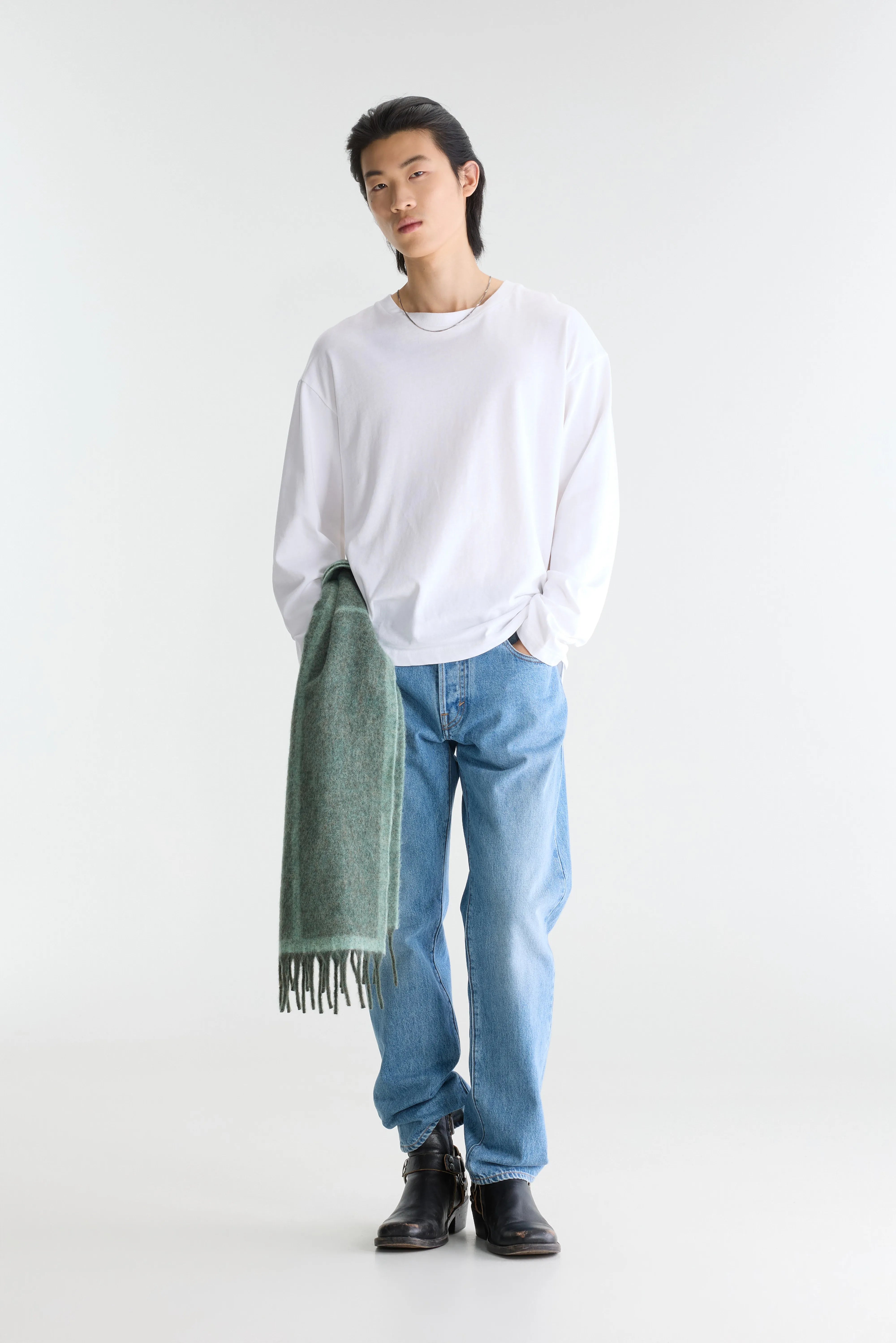 Vlugi long-sleeve t-shirt (262 / M / WHITE)