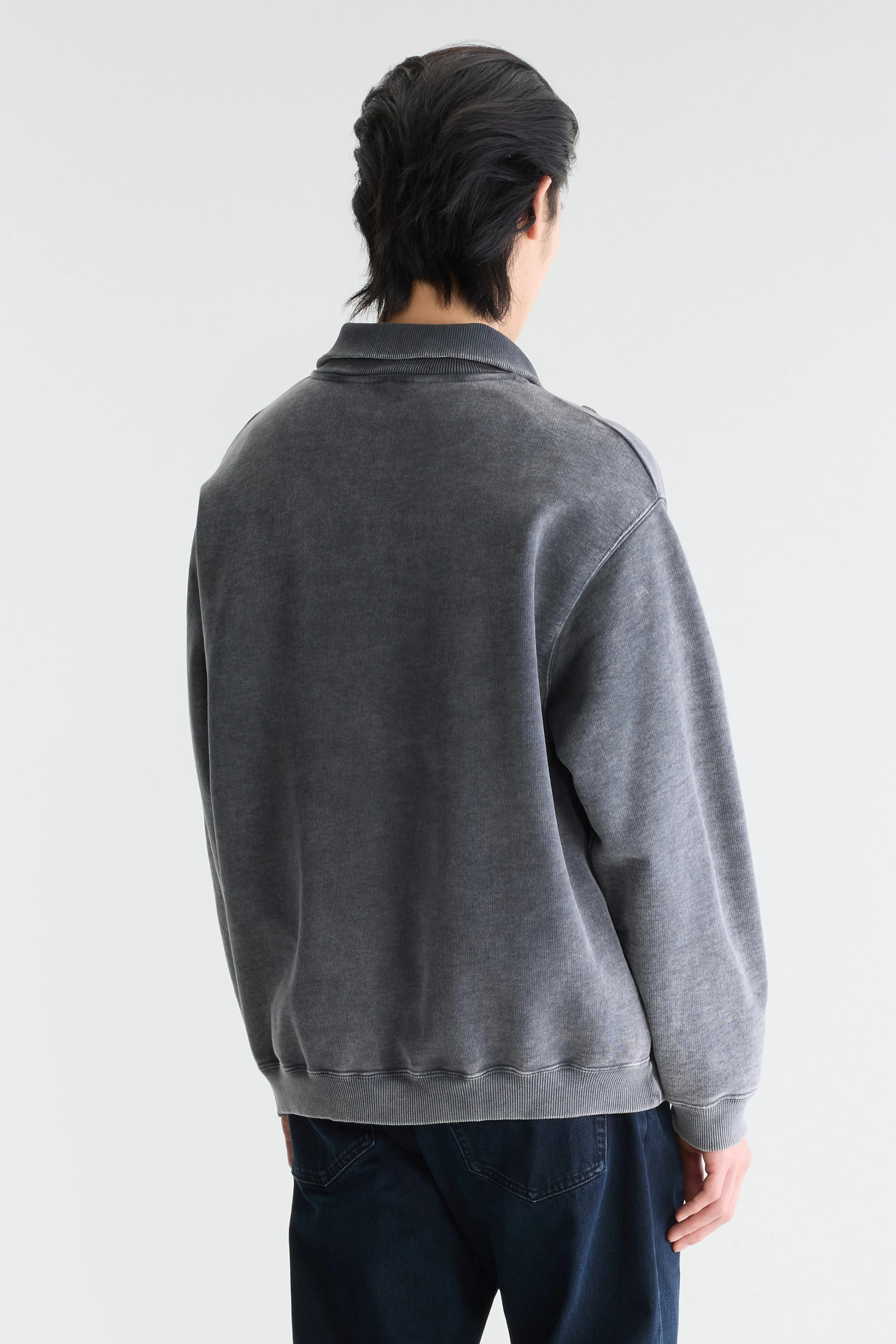 Fabro half-zipped sweatshirt (262 / M / BLACK BLUE)
