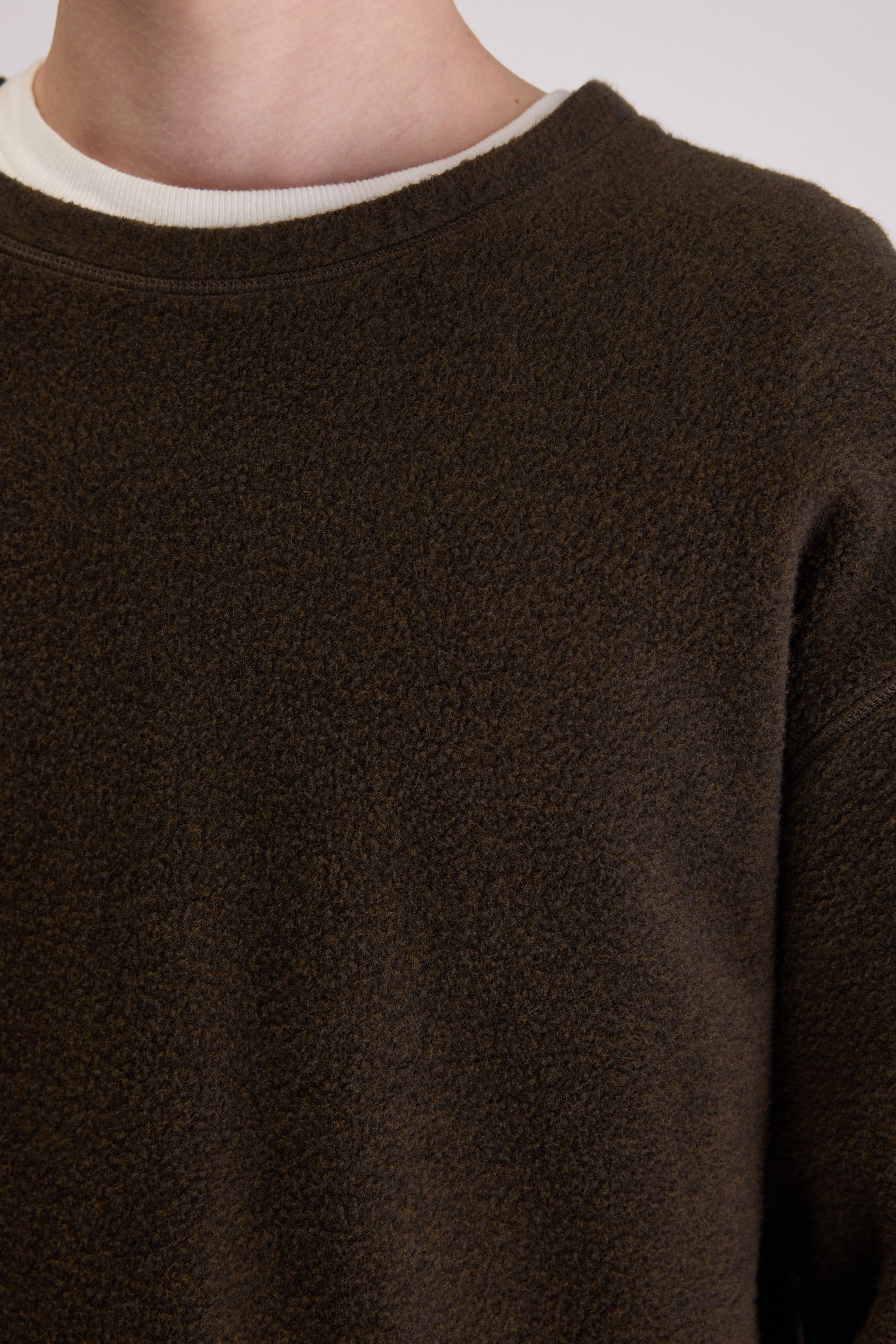 Sweatshirt col rond Matt (262 / M / DARK BROWN)
