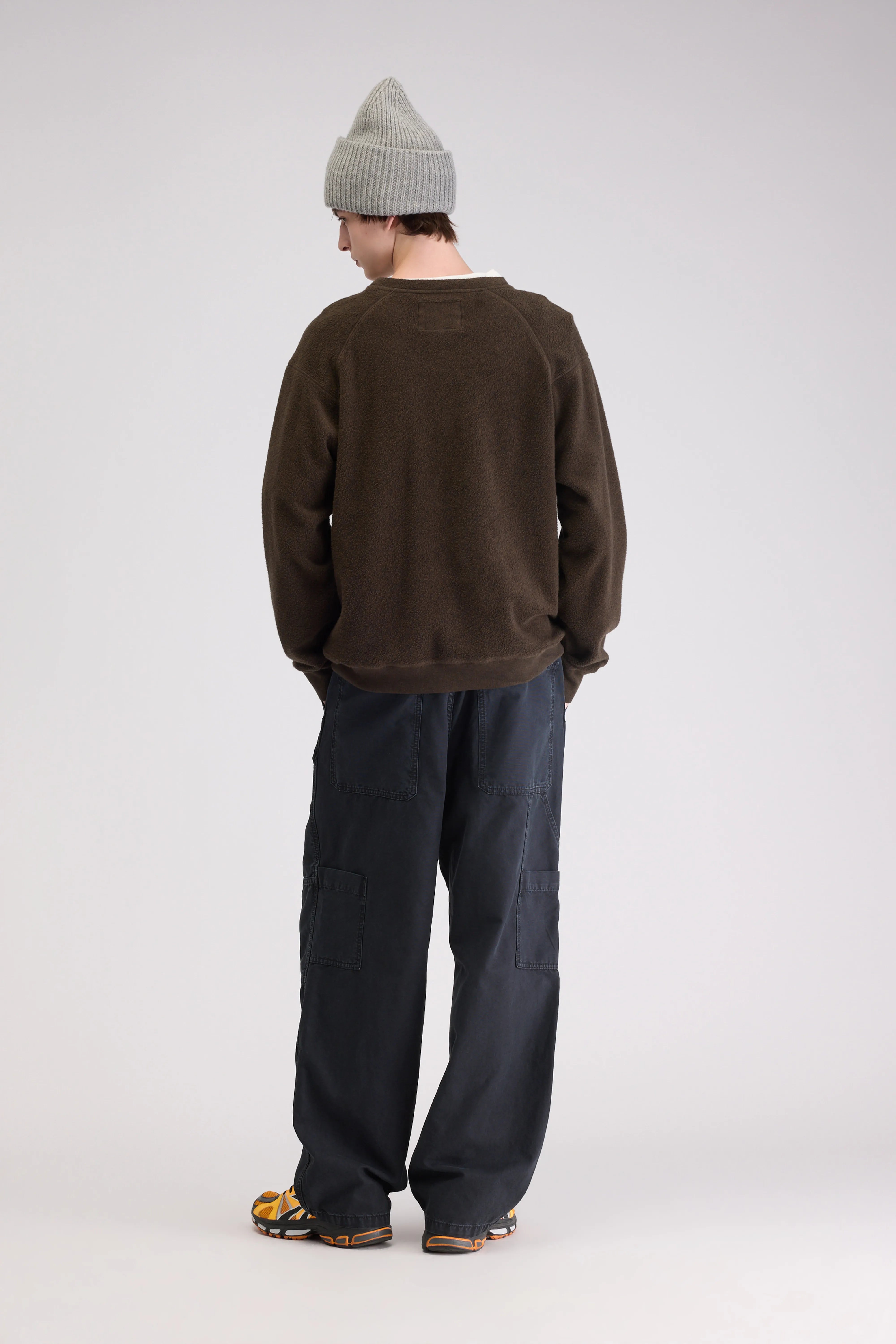 Sweatshirt col rond Matt (262 / M / DARK BROWN)