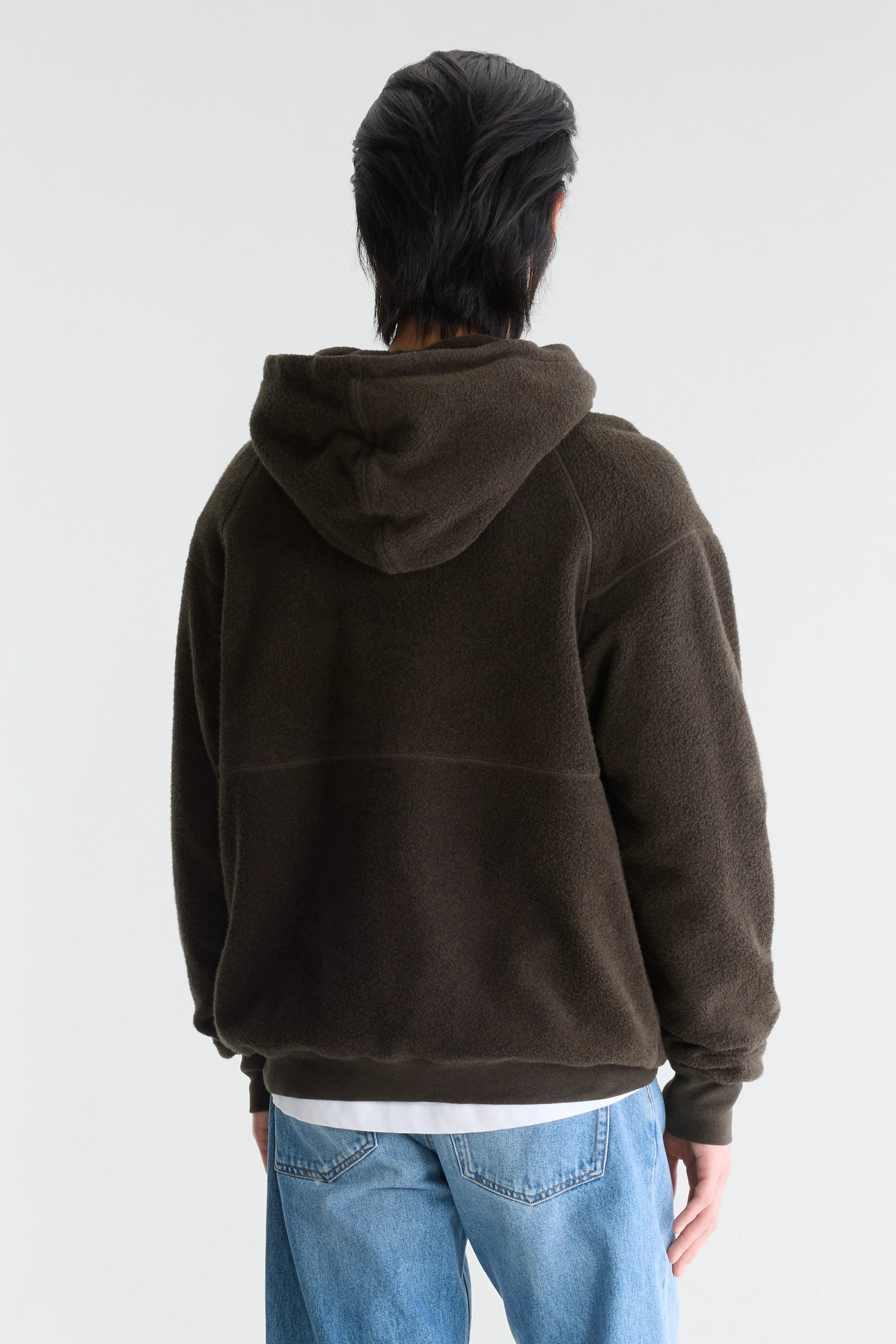 Mattis relaxed hoodie (262 / M / DARK BROWN)