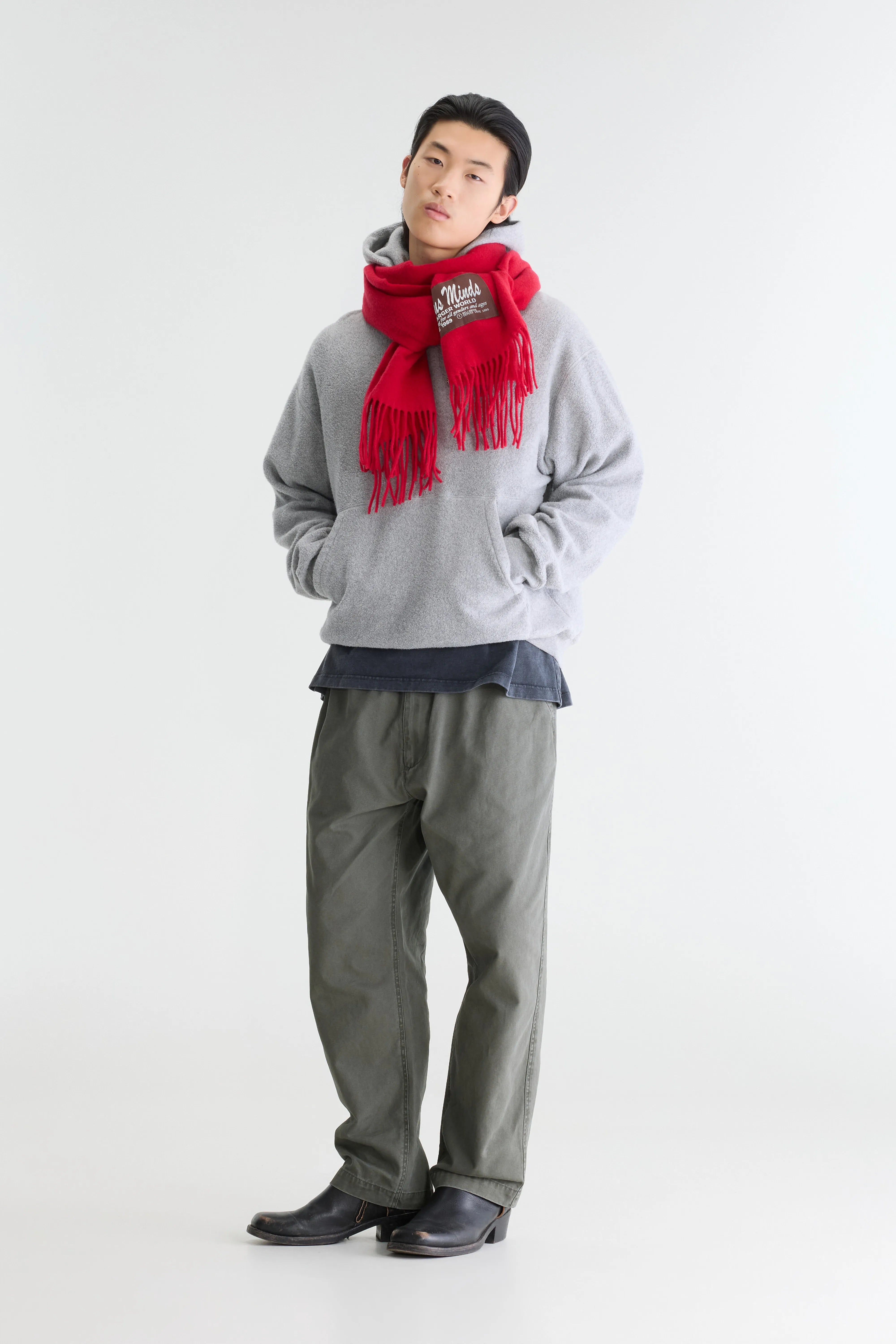 Mattis relaxed hoodie (262 / M / GREY MELANGE)