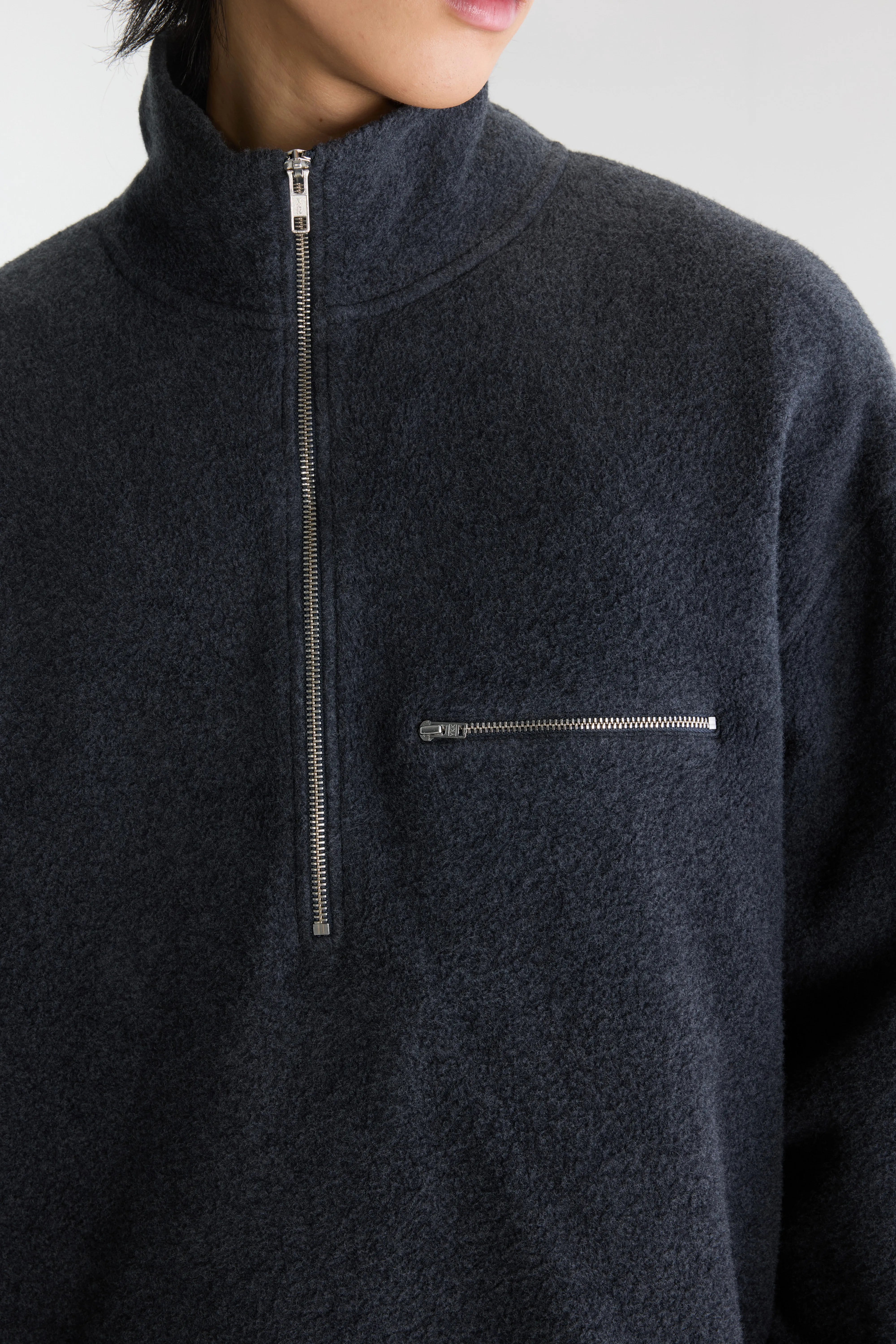 Maber zipped-collar sweatshirt (262 / M / ANTHRACITE)