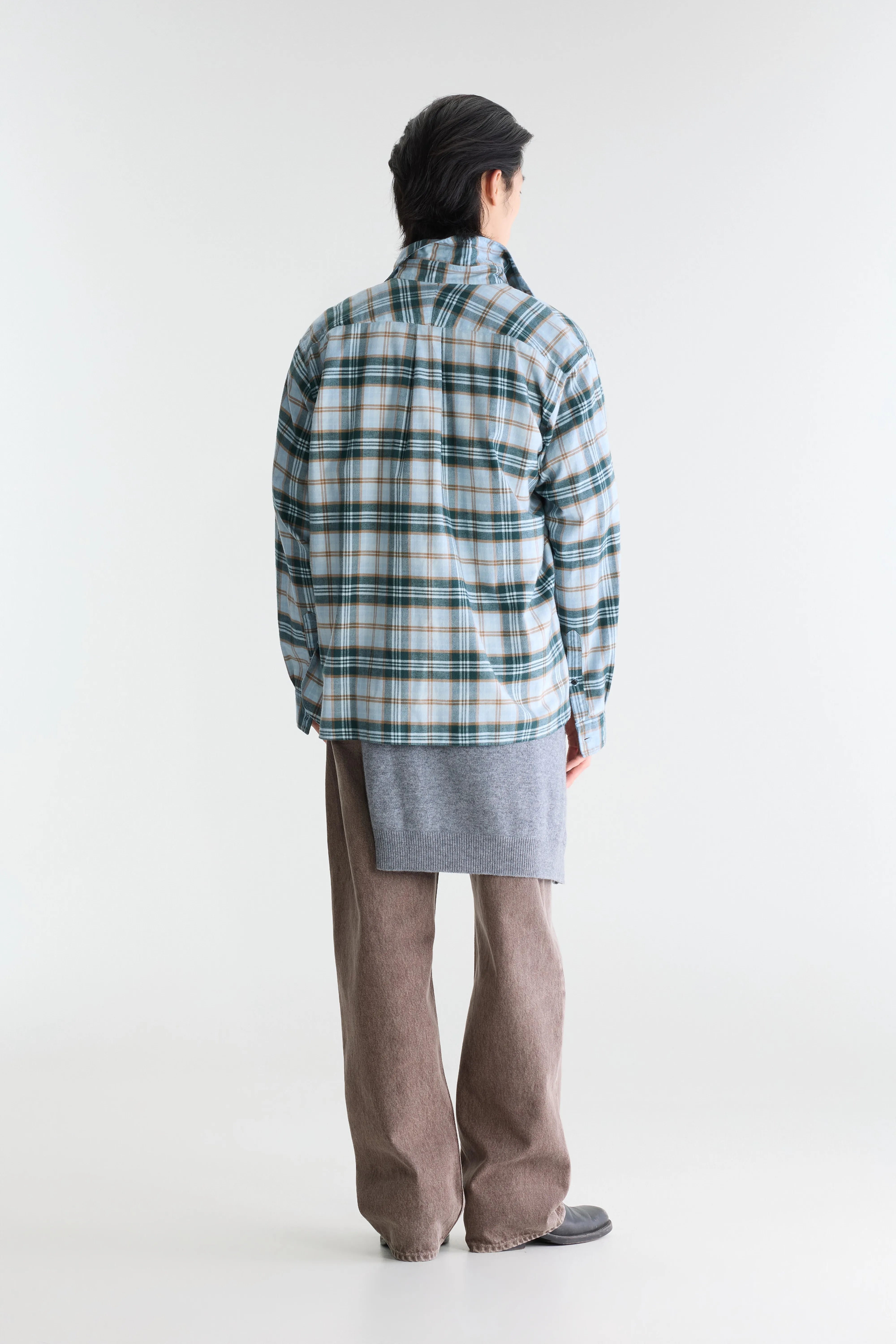 Chemise à carreaux Gollip (262 / M / BLUE FOG)
