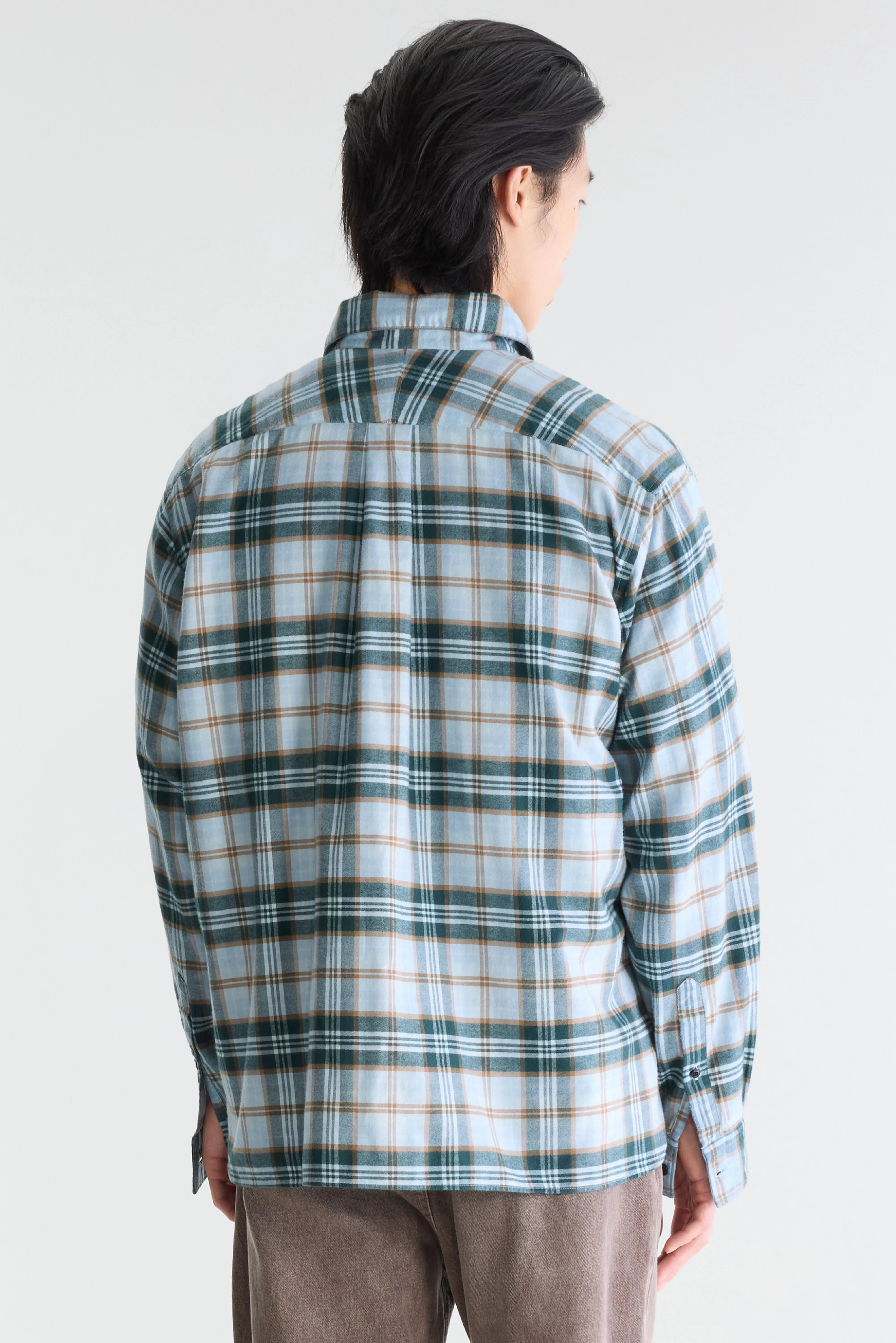 Chemise à carreaux Gollip (262 / M / BLUE FOG)