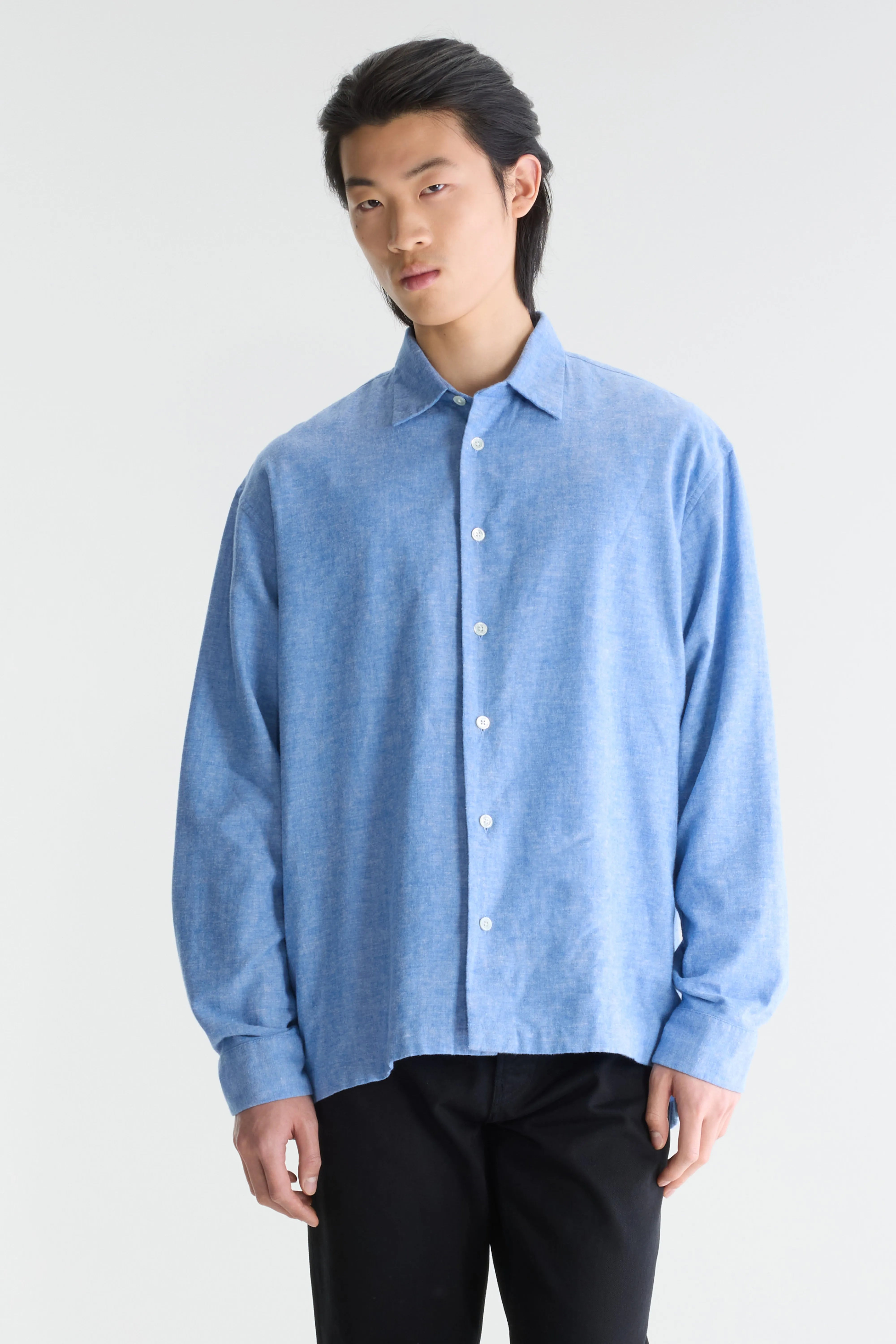 Flip relaxed shirt (262 / M / BLUE)