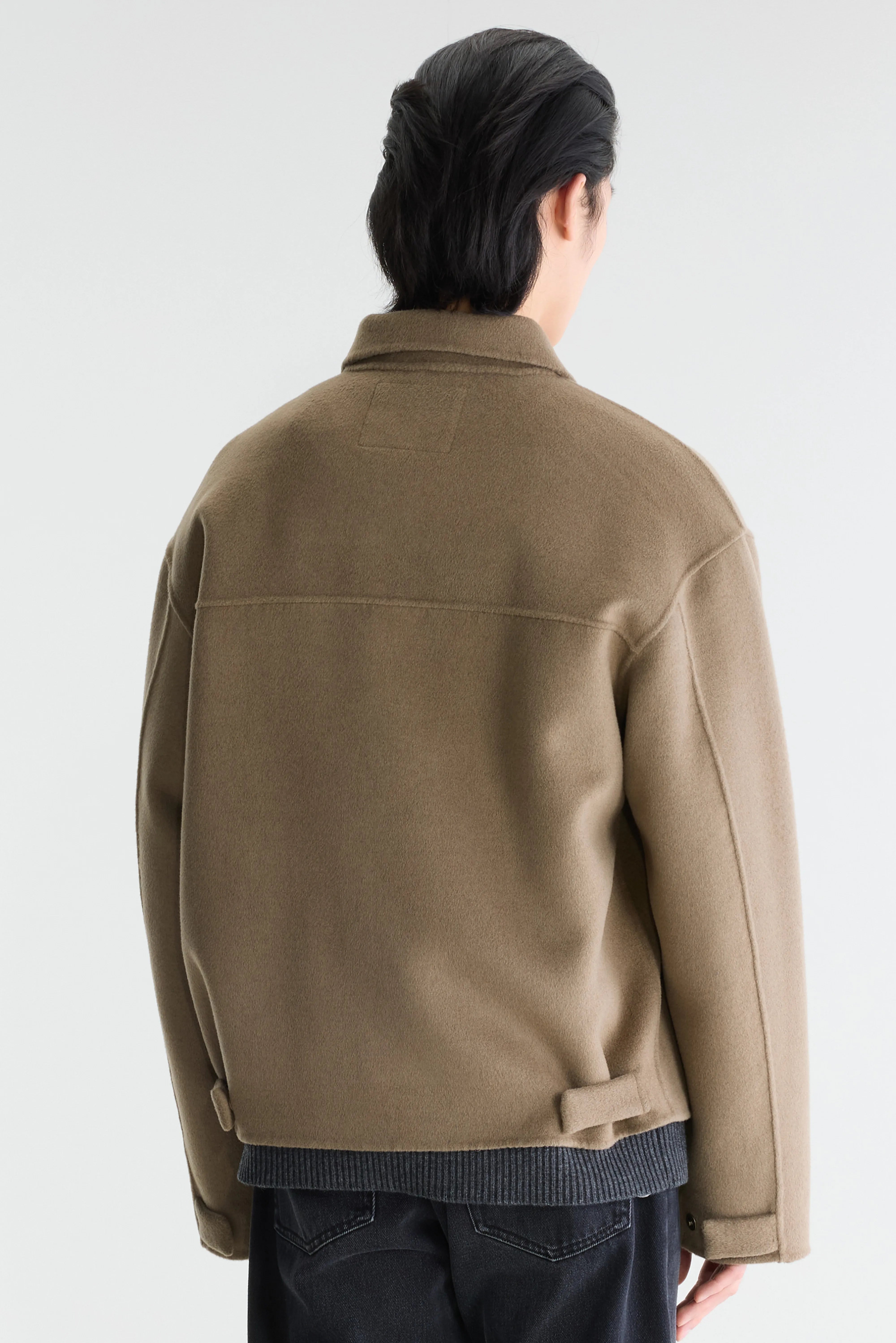 Jeezip relaxed jacket (262 / M / DUSTY OLIVE)