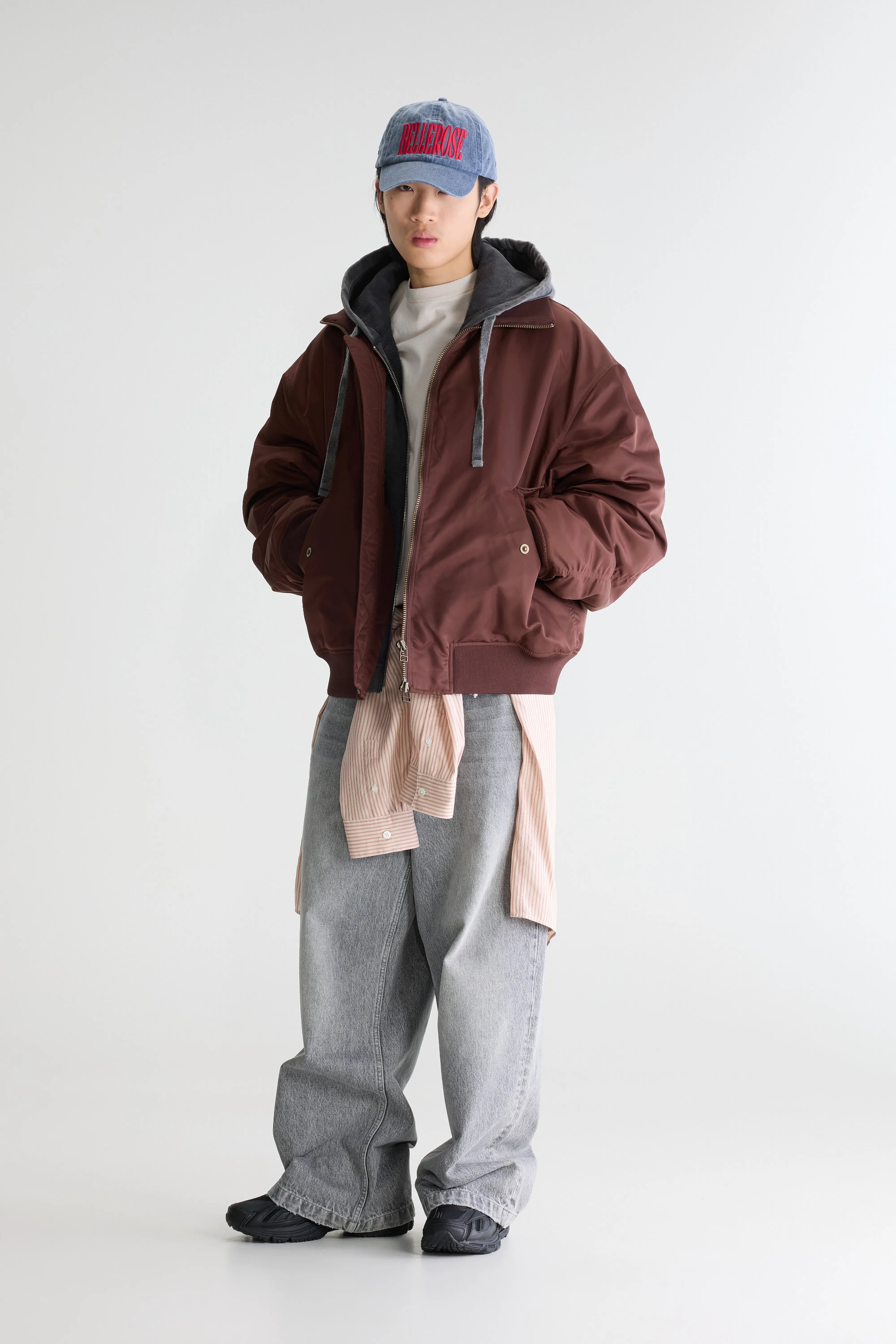 Homby relaxed bomber jacket (262 / M / DARK ROAST)