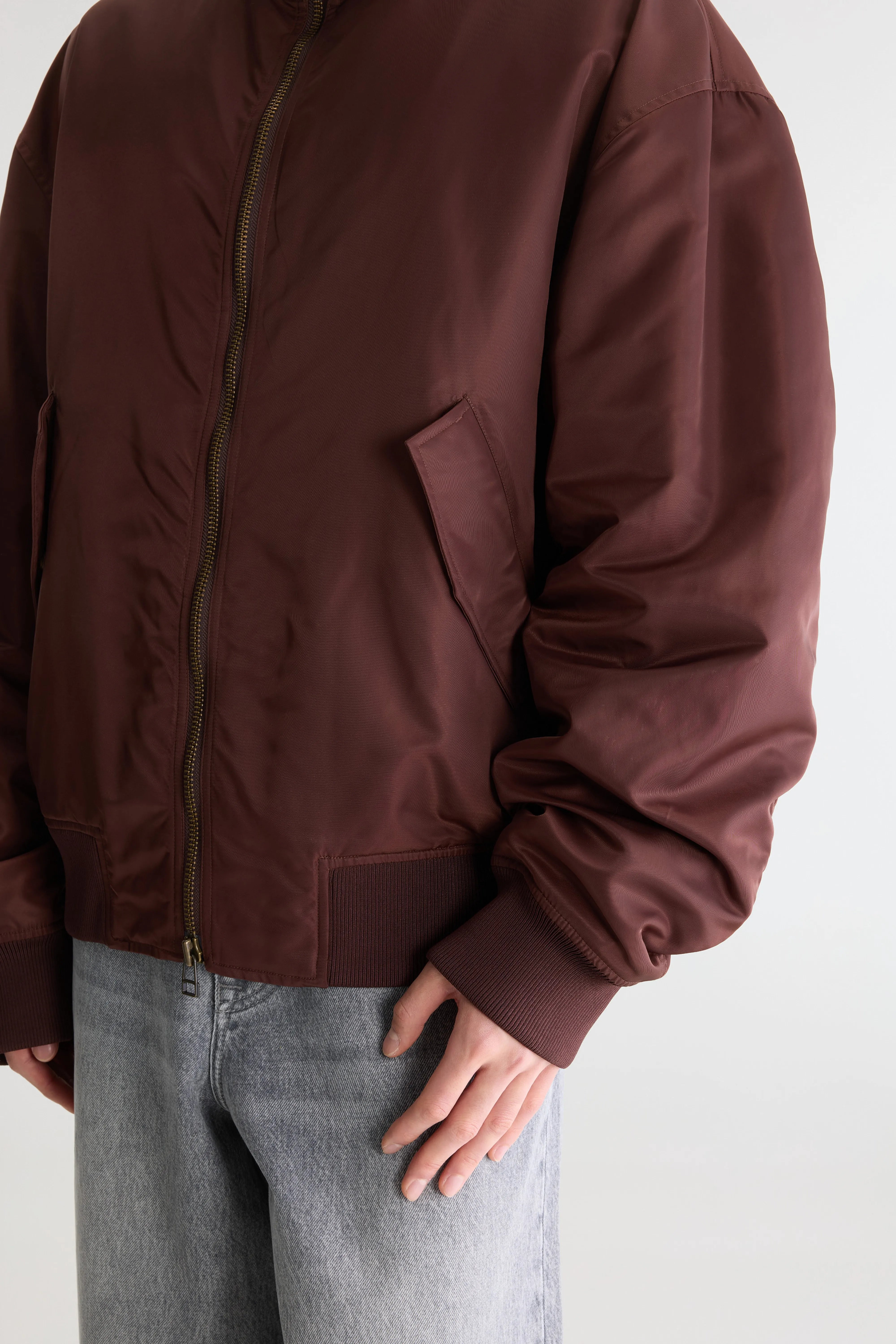 Homby relaxed bomber jacket (262 / M / DARK ROAST)