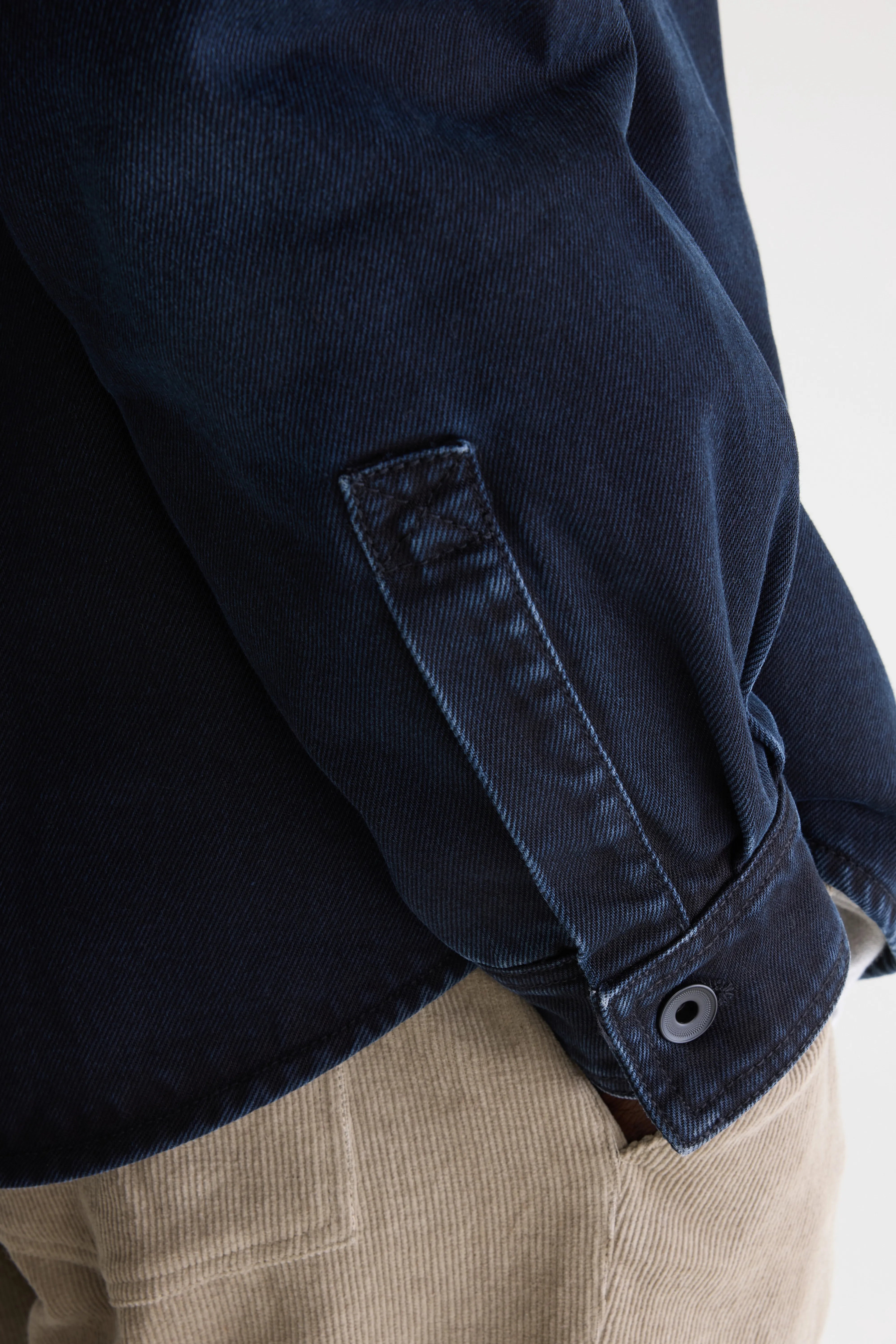 Poak relaxed overshirt (262 / M / BK BLUE RINSE)