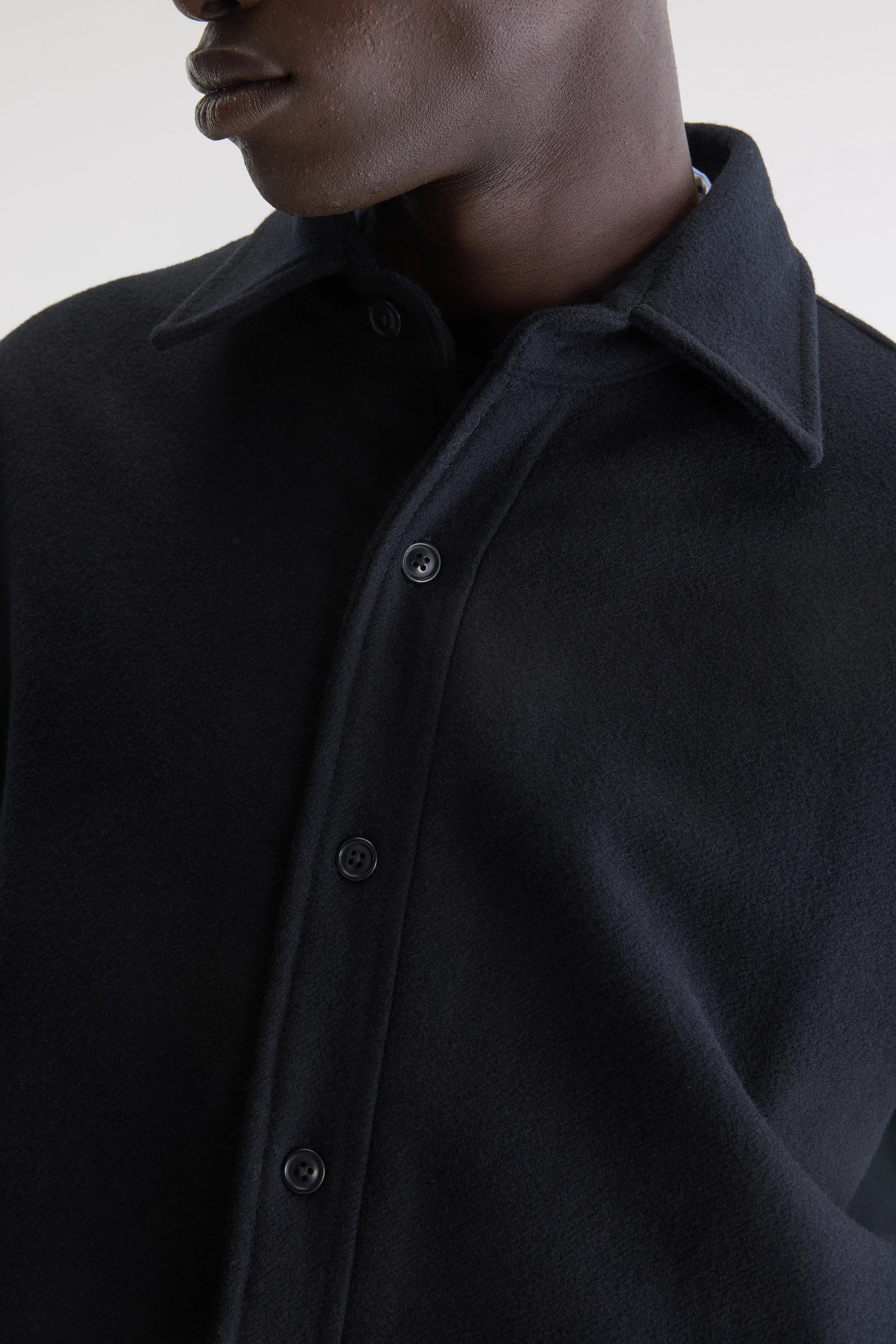 Jowe wool overshirt (262 / M / BLACK)
