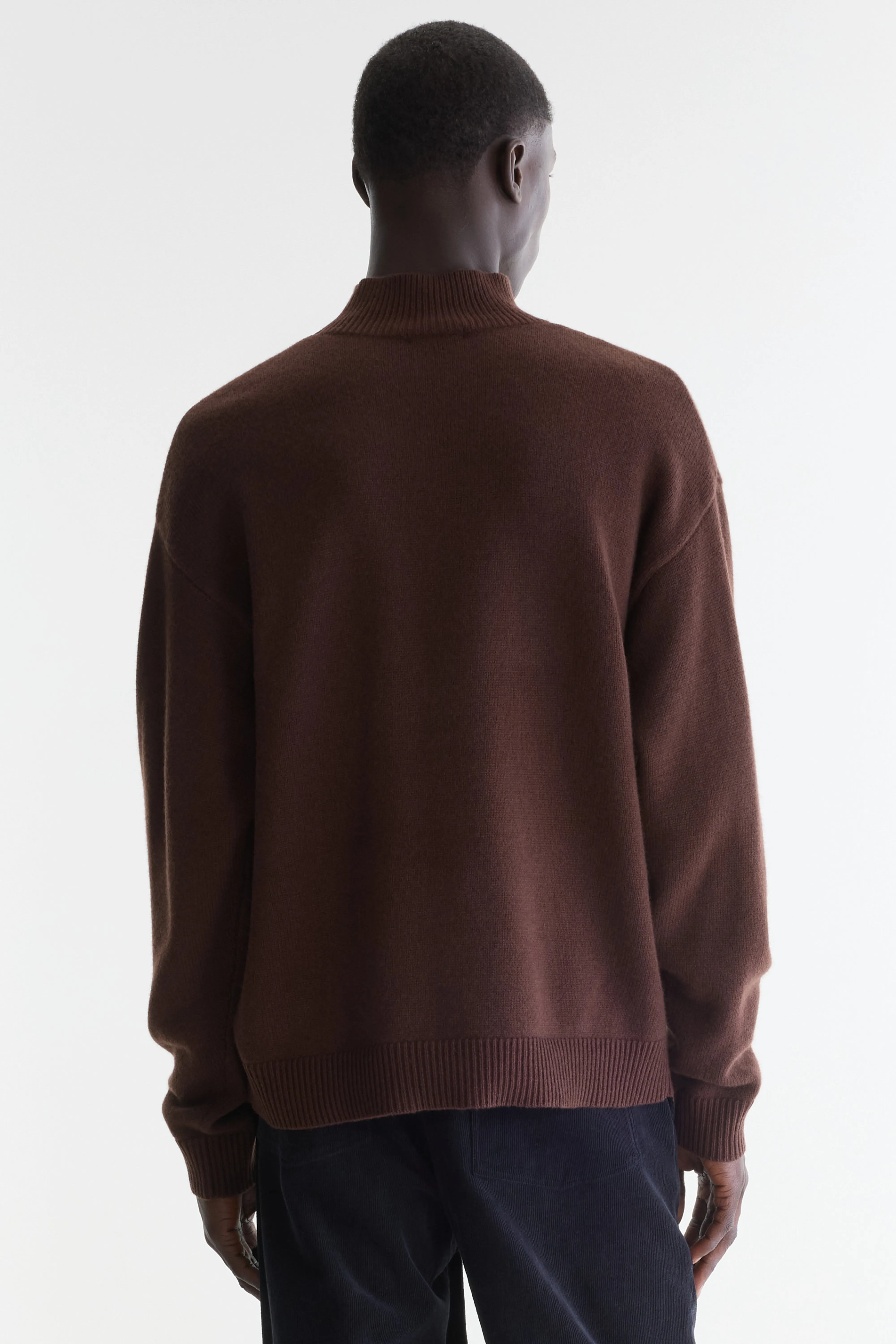 Gaky mock-neck sweater (262 / M / COFFEE)