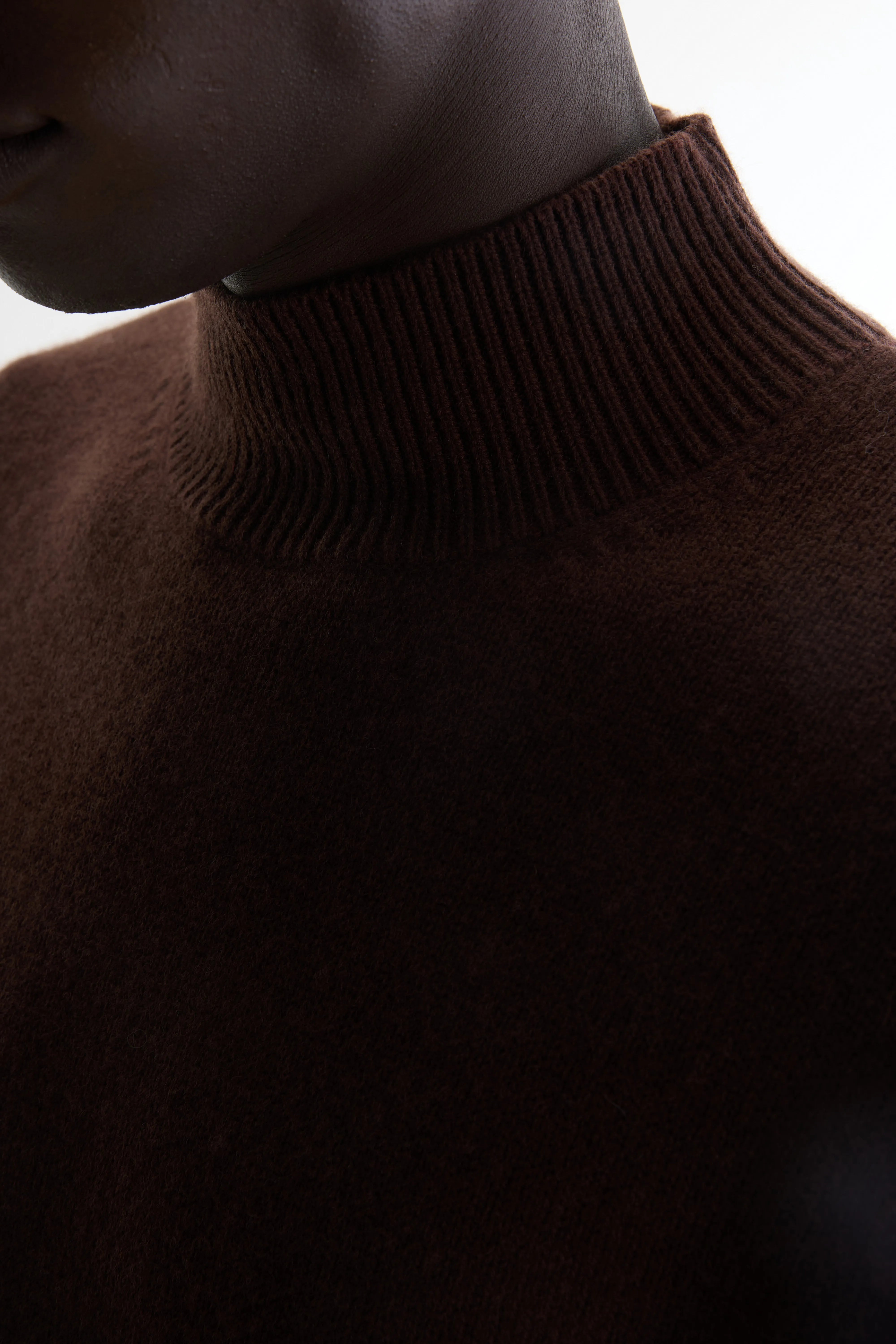 Gaky mock-neck sweater (262 / M / COFFEE)