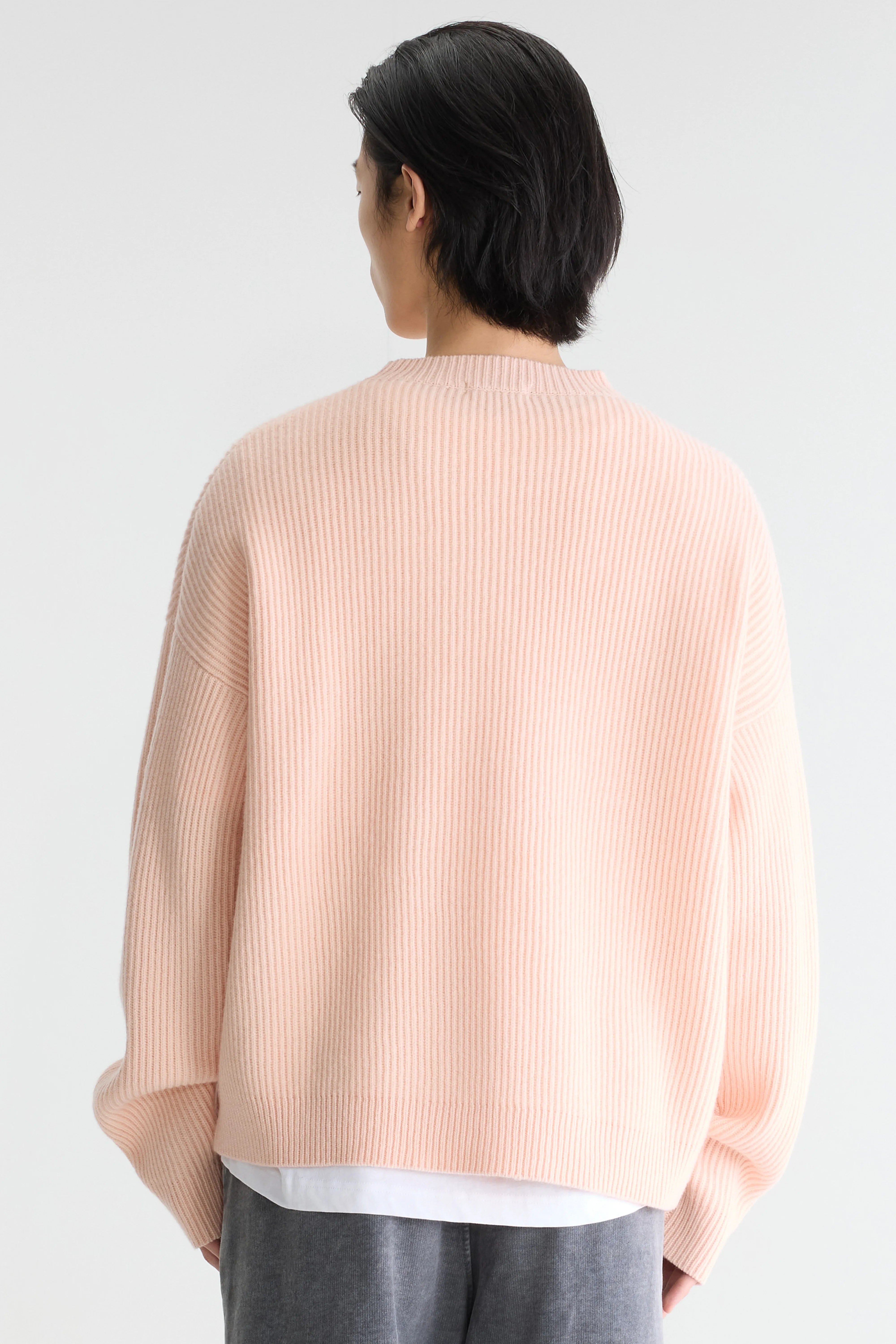 Ameb crewneck sweater (262 / M / LIGHT ROSE)