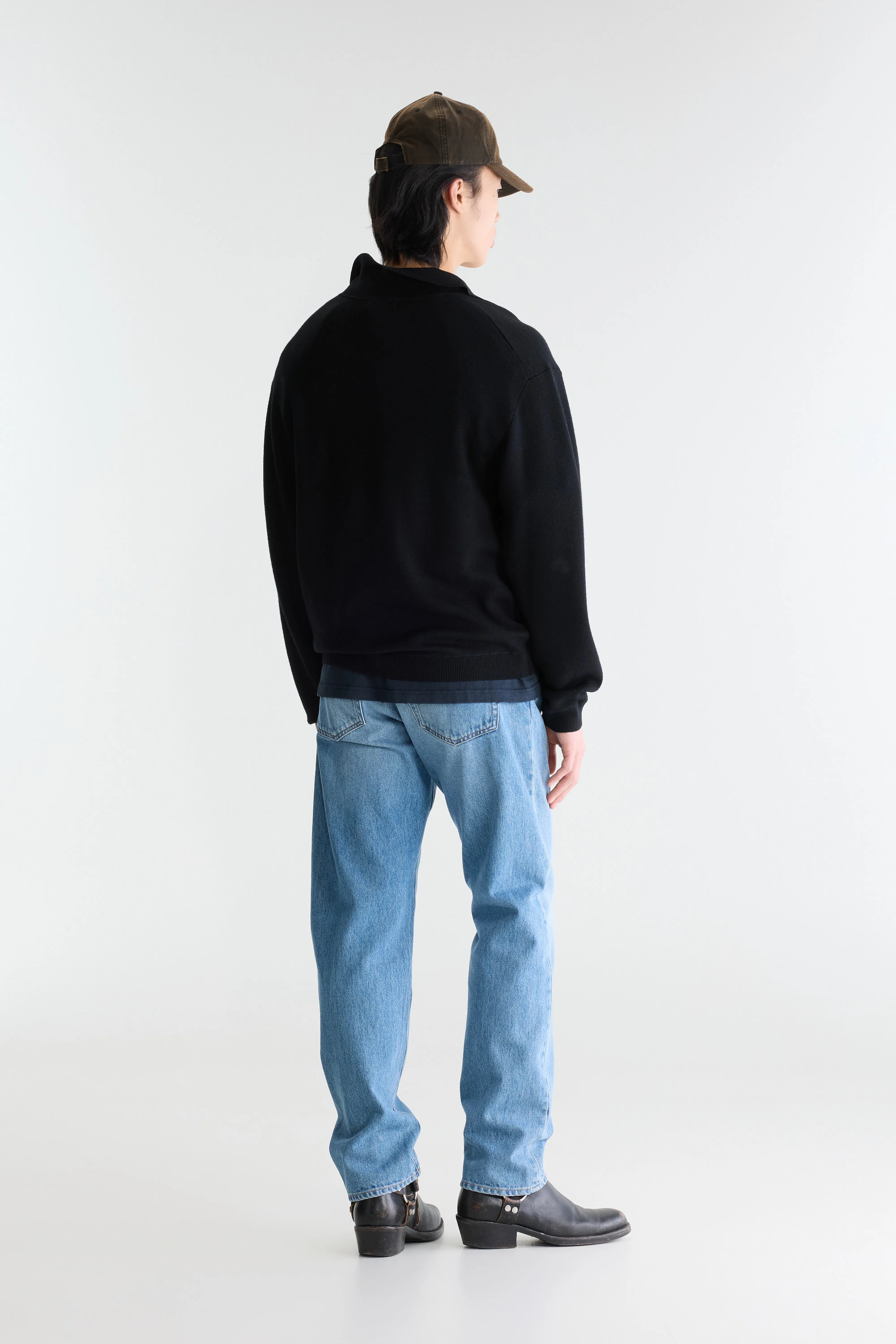 Pull col polo Dillou (262 / M / OFF BLACK)