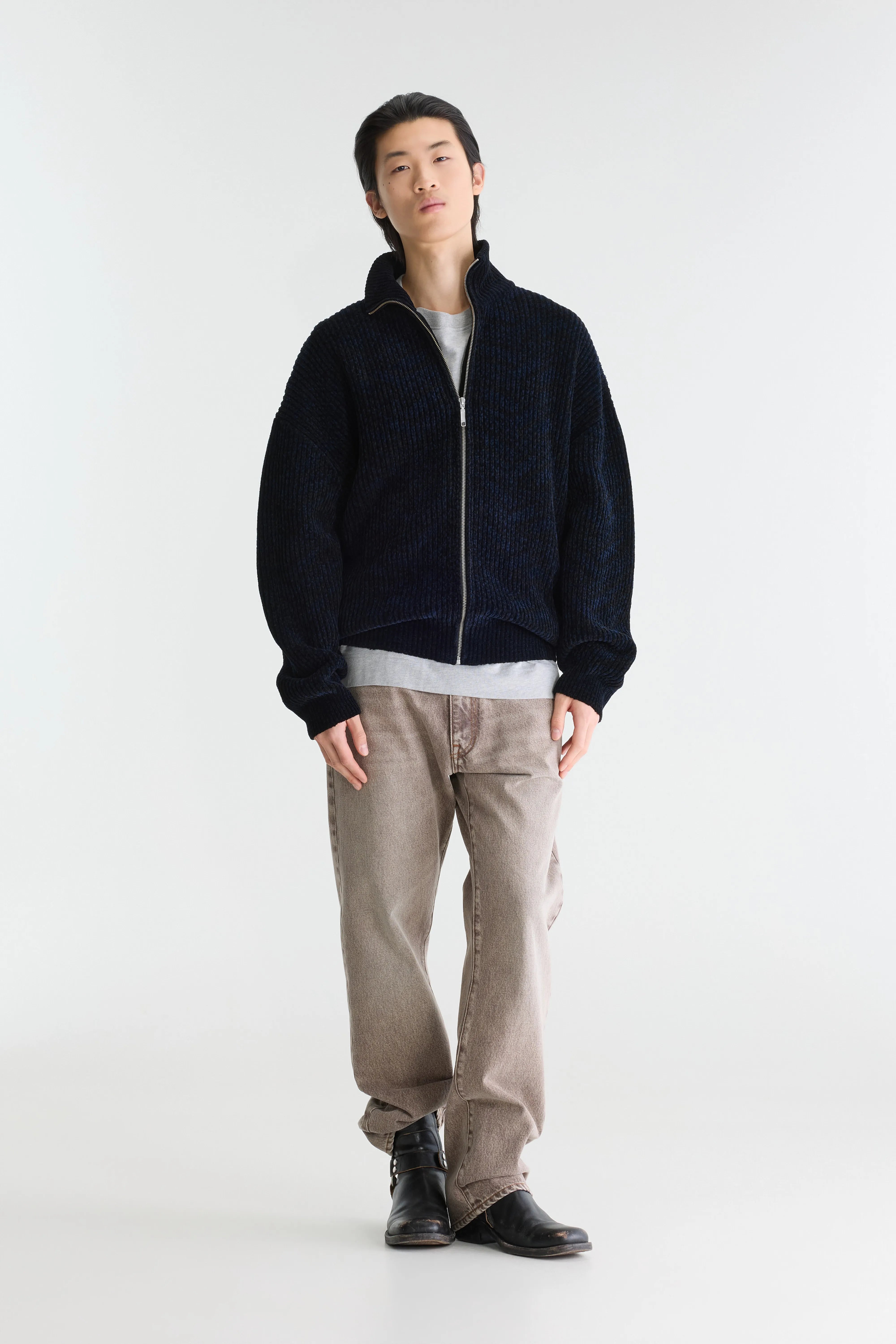 Alvom zip-up cardigan (262 / M / DISPLAY A)