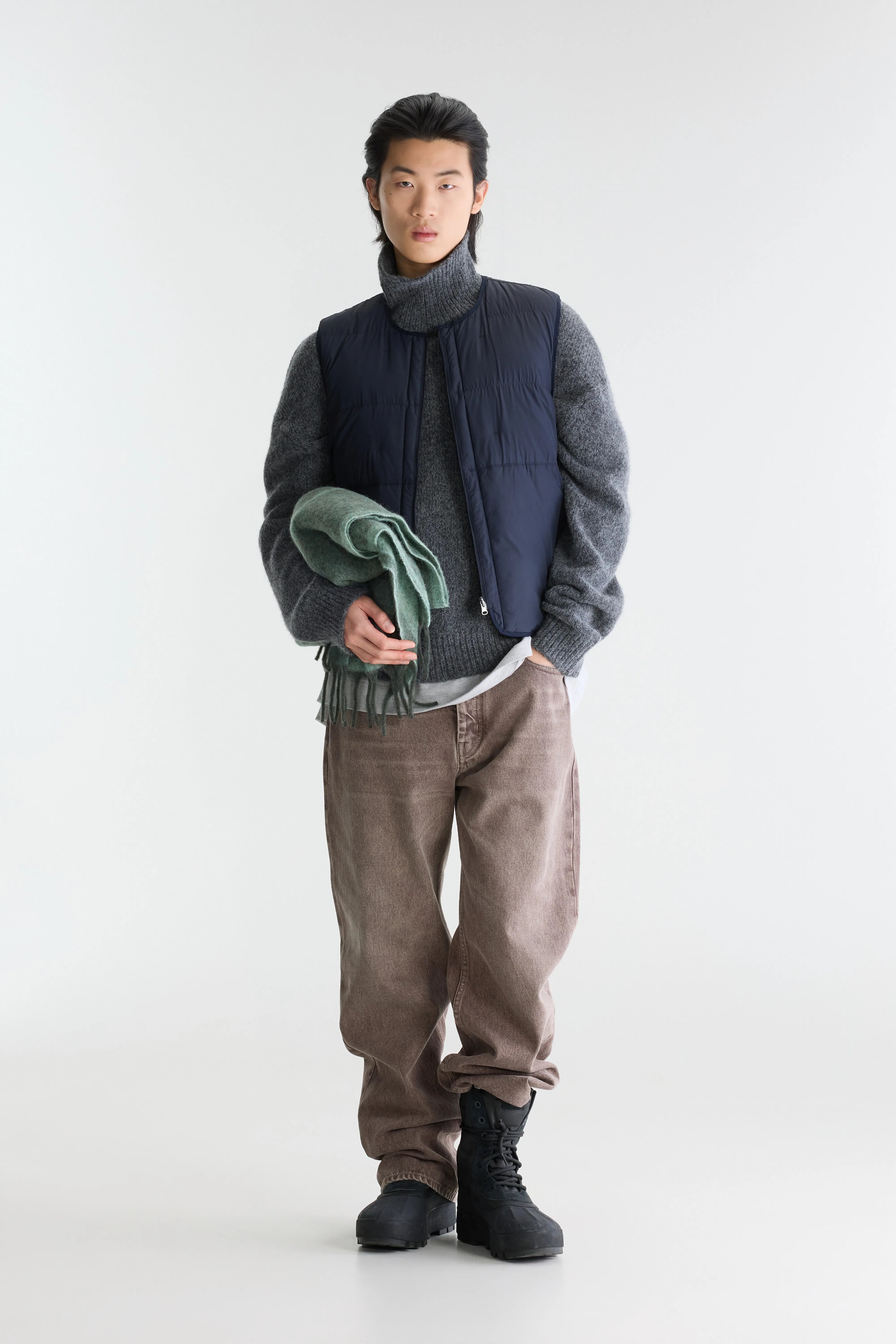 Aosme turtleneck sweater (262 / M / MID GREY)