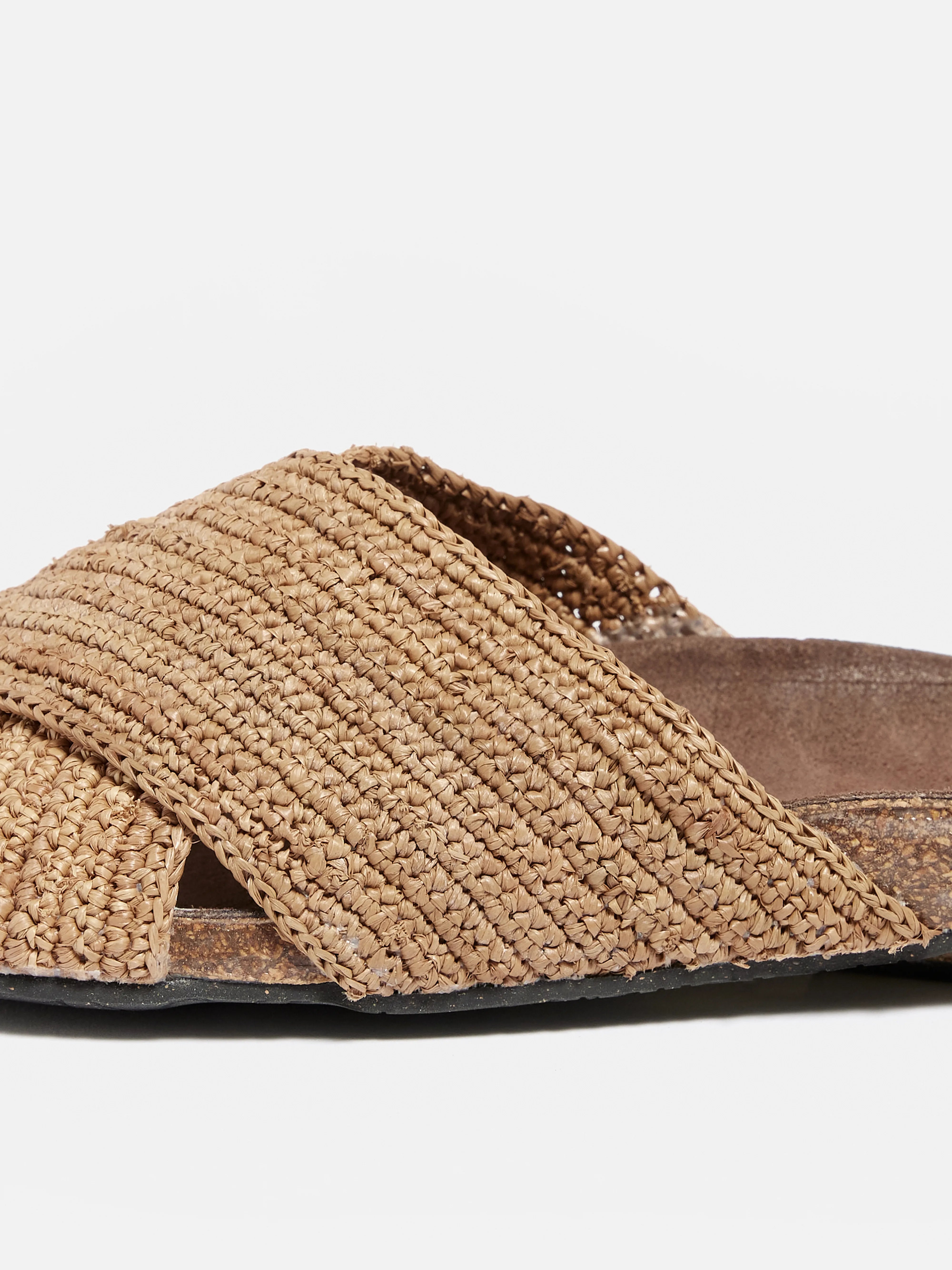 raphia lin sandals (241 / W / BEIGE)