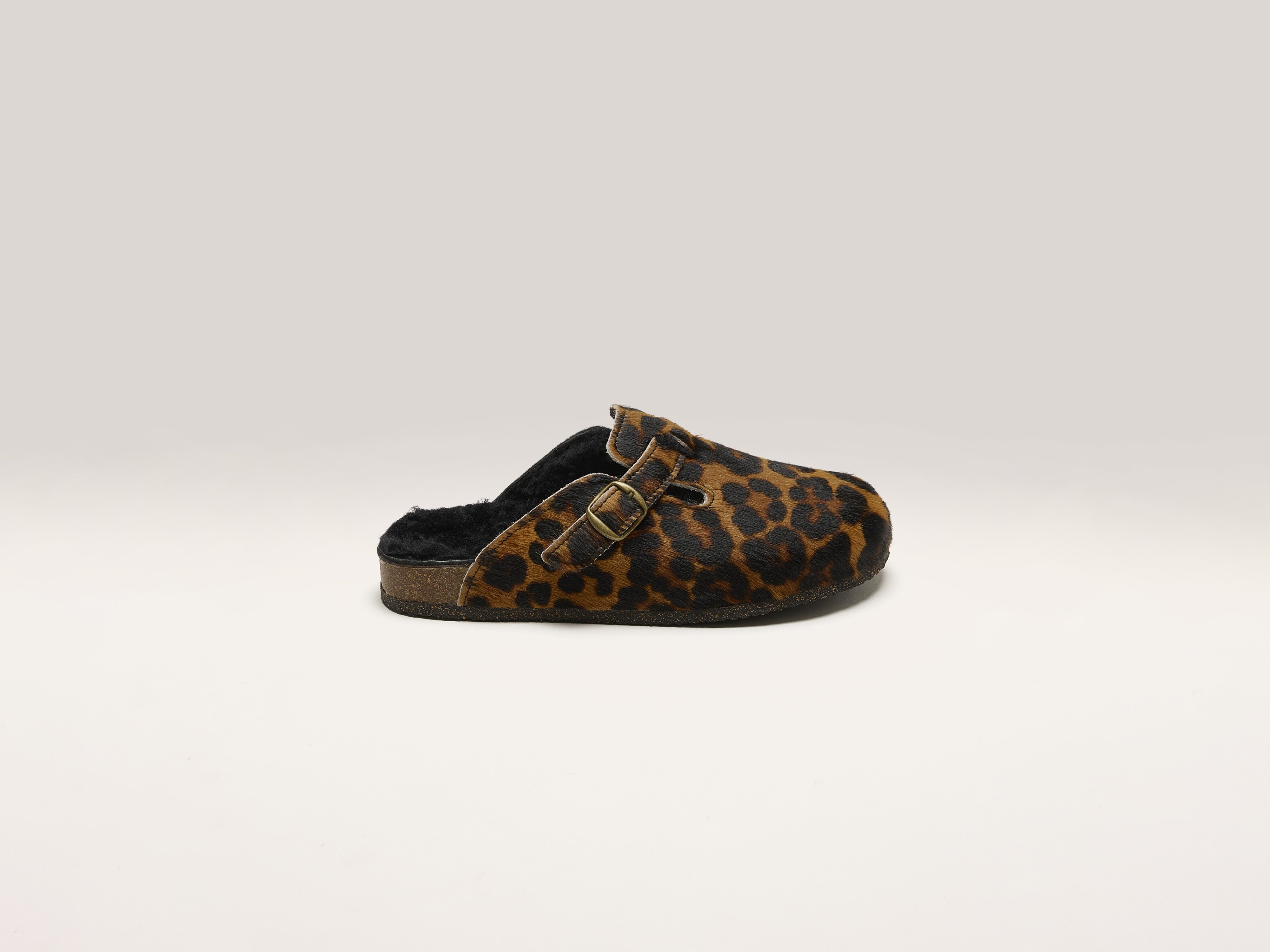 Black Leopard Clogs (242 / W / BROWN)