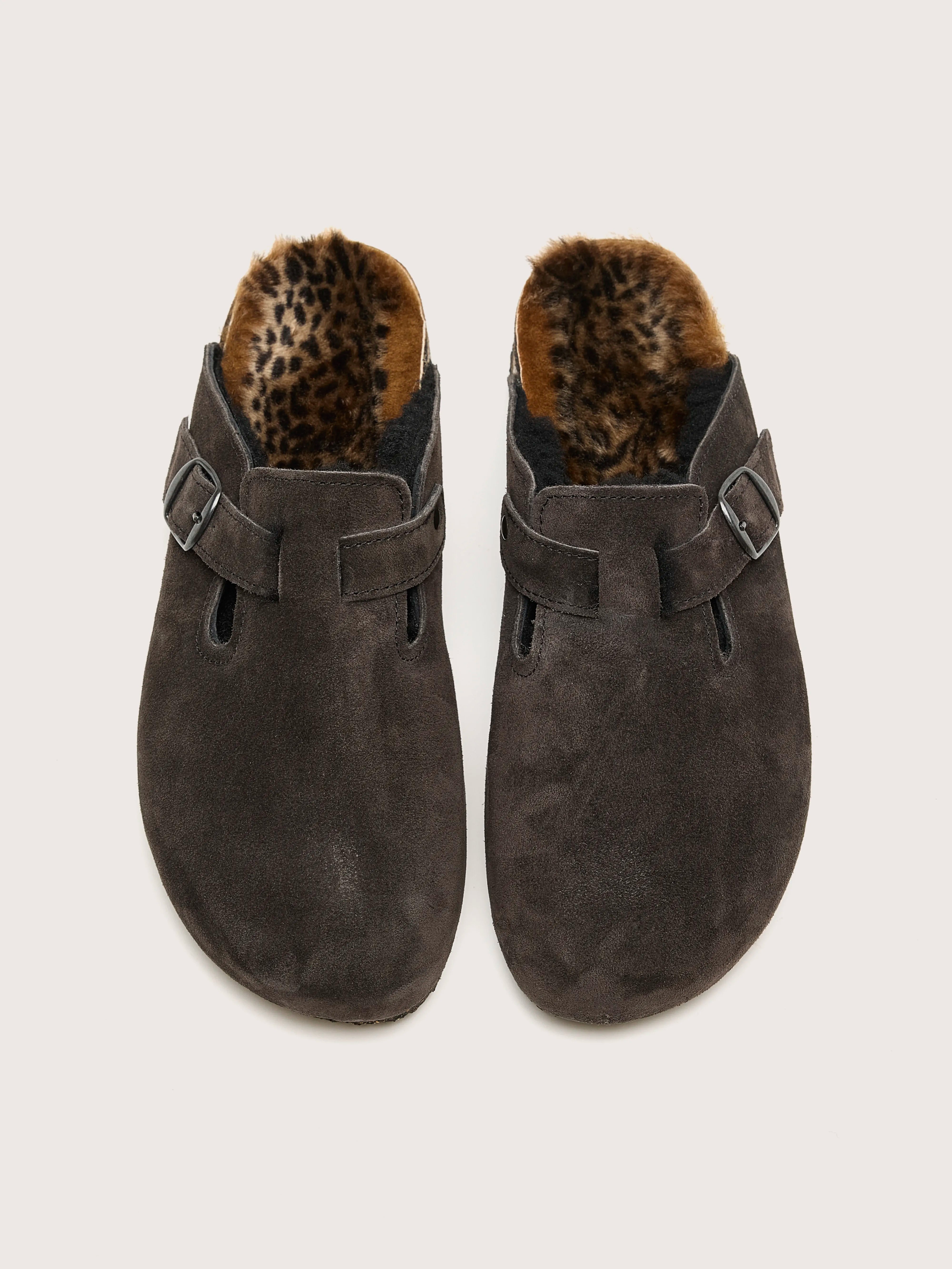 Moka Leopard Clogs (242 / W / BROWN)